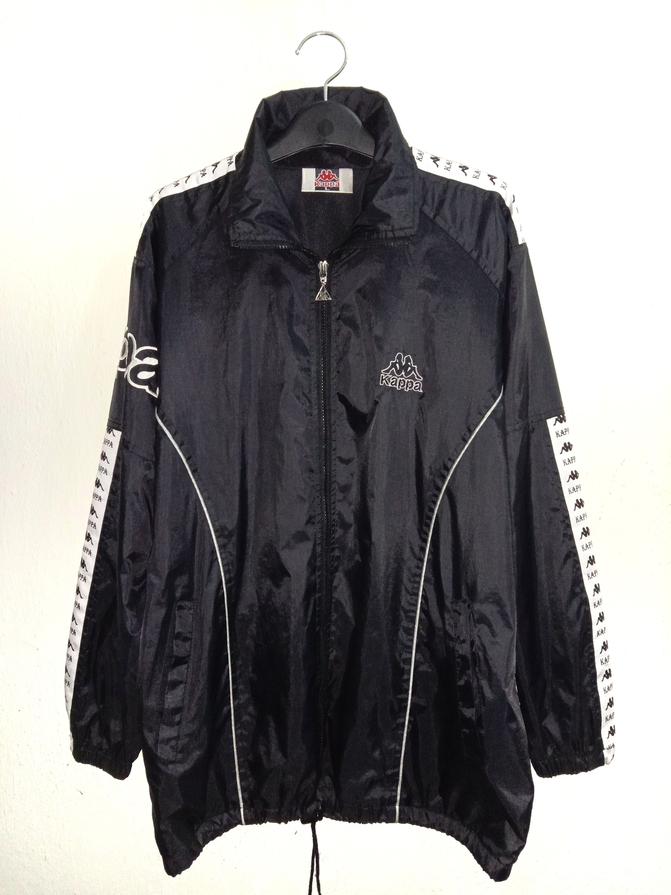 Kappa Light Jacket with Big Logo / Spelled Out / Black Size US L / EU 52-54 / 3 - 1 Thumbnail