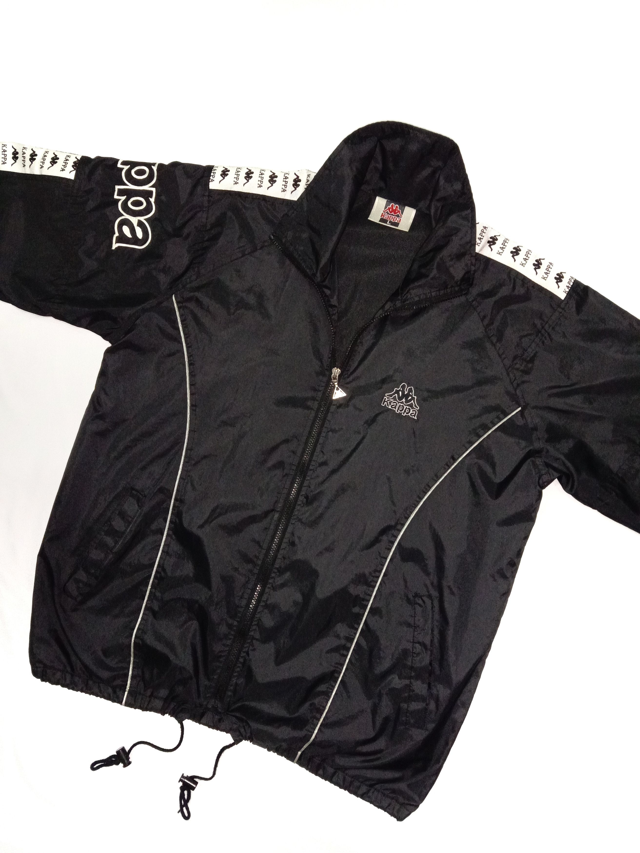 Kappa Light Jacket with Big Logo / Spelled Out / Black Size US L / EU 52-54 / 3 - 3 Thumbnail