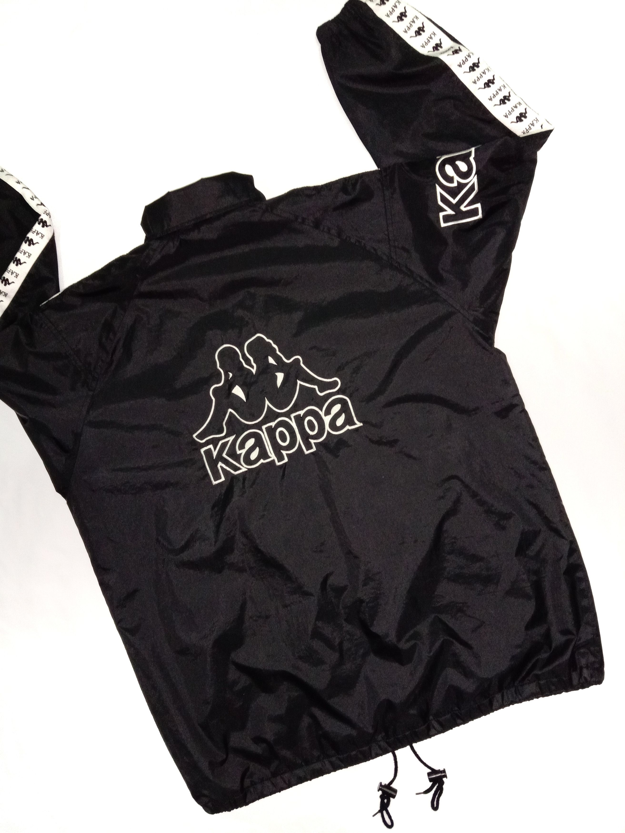 Kappa Light Jacket with Big Logo / Spelled Out / Black Size US L / EU 52-54 / 3 - 4 Thumbnail