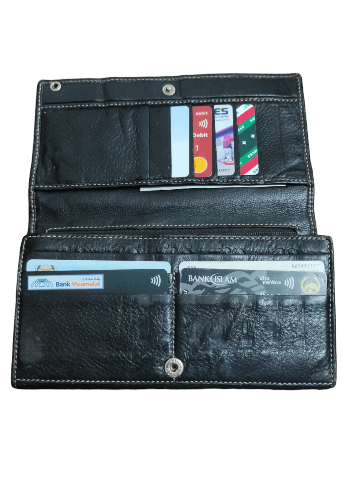 Gucci × Vintage 🔥SALE🔥Gucci vintage monogram black long wallet Size ONE SIZE - 5 Thumbnail