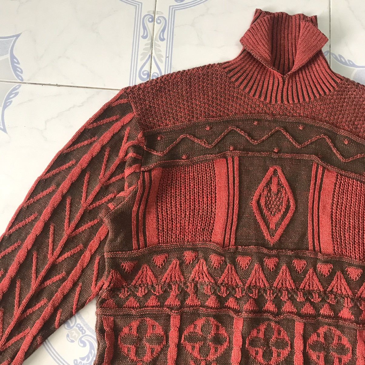 Japanese Brand Leucate Nice Cable Knit Art Style Jumper Size M / US 6-8 / IT 42-44 - 6 Thumbnail