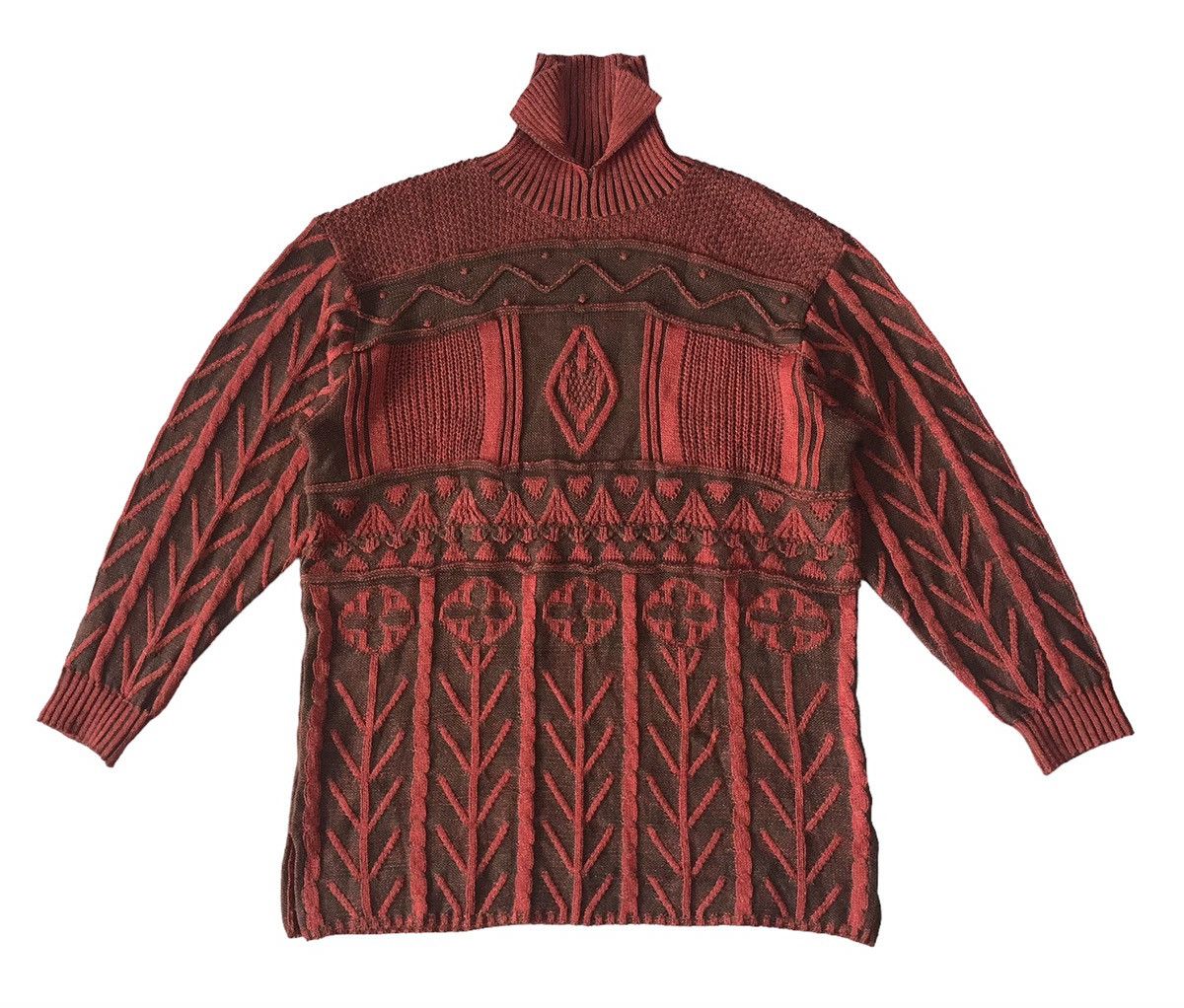 Japanese Brand Leucate Nice Cable Knit Art Style Jumper Size M / US 6-8 / IT 42-44 - 1 Thumbnail