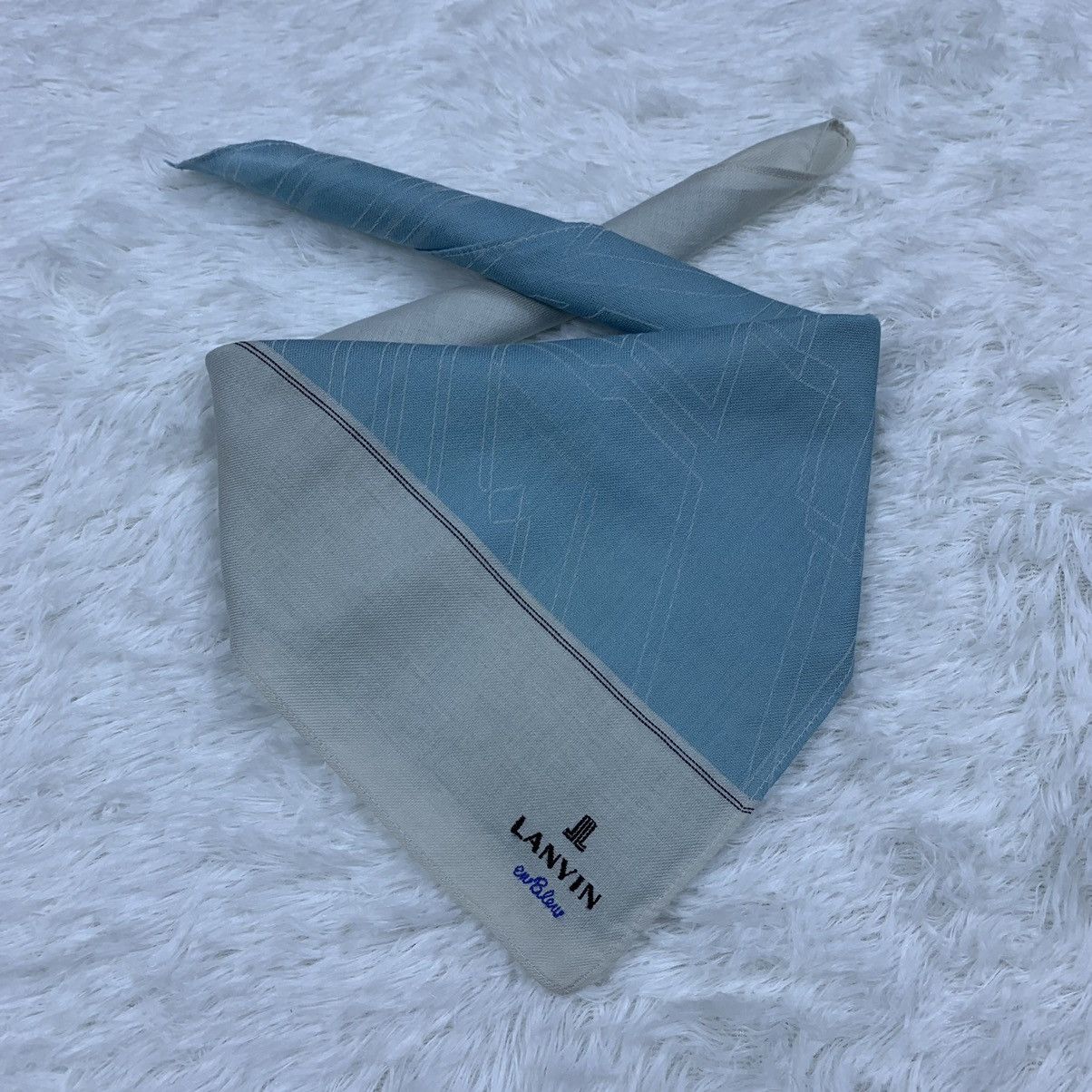 Lanvin LANVIN handkerchief handky bandana pocket square small logo Size ONE SIZE - 2 Thumbnail