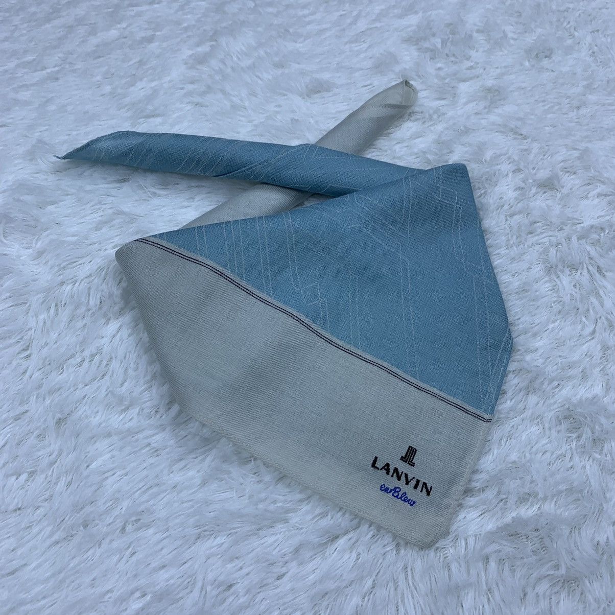 Lanvin LANVIN handkerchief handky bandana pocket square small logo Size ONE SIZE - 3 Thumbnail