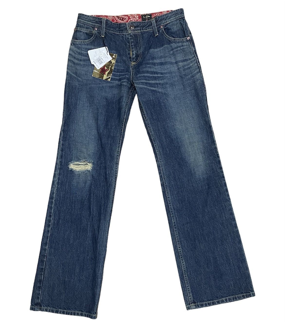 Japanese Brand × KEITAMARUYAMA Rare💥Keita Maruyama Beauty Bar Peach John Style Jeans Size 31" - 3 Thumbnail