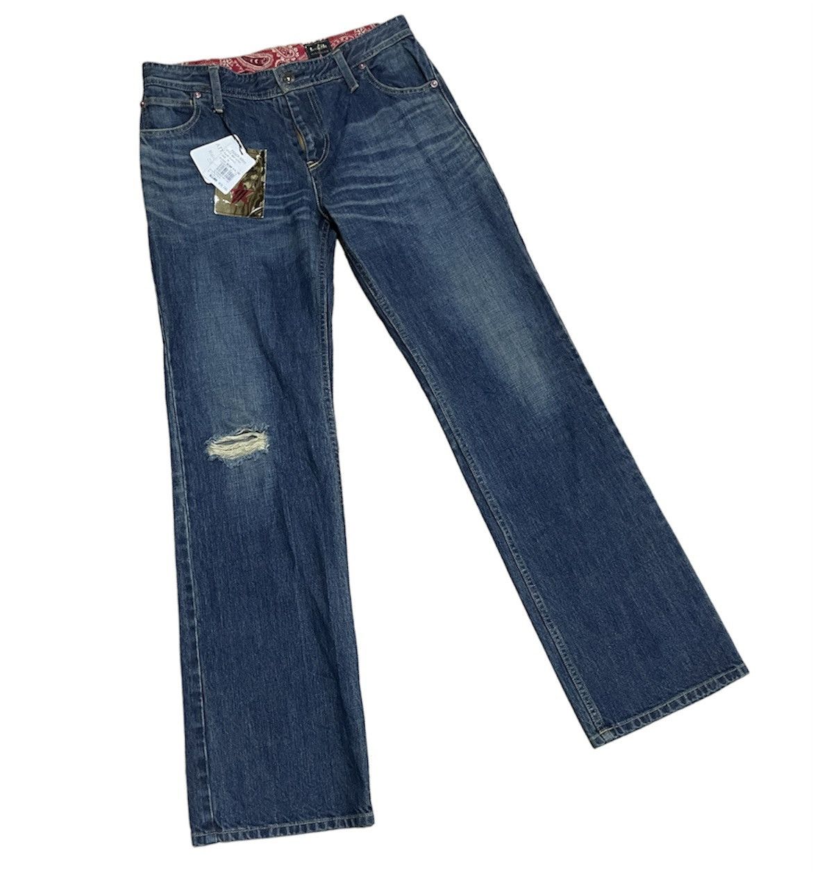 Japanese Brand × KEITAMARUYAMA Rare💥Keita Maruyama Beauty Bar Peach John Style Jeans Size 31" - 5 Thumbnail