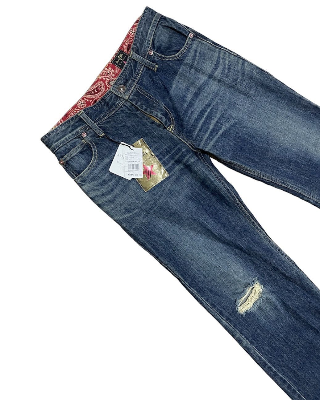 Japanese Brand × KEITAMARUYAMA Rare💥Keita Maruyama Beauty Bar Peach John Style Jeans Size 31" - 6 Thumbnail