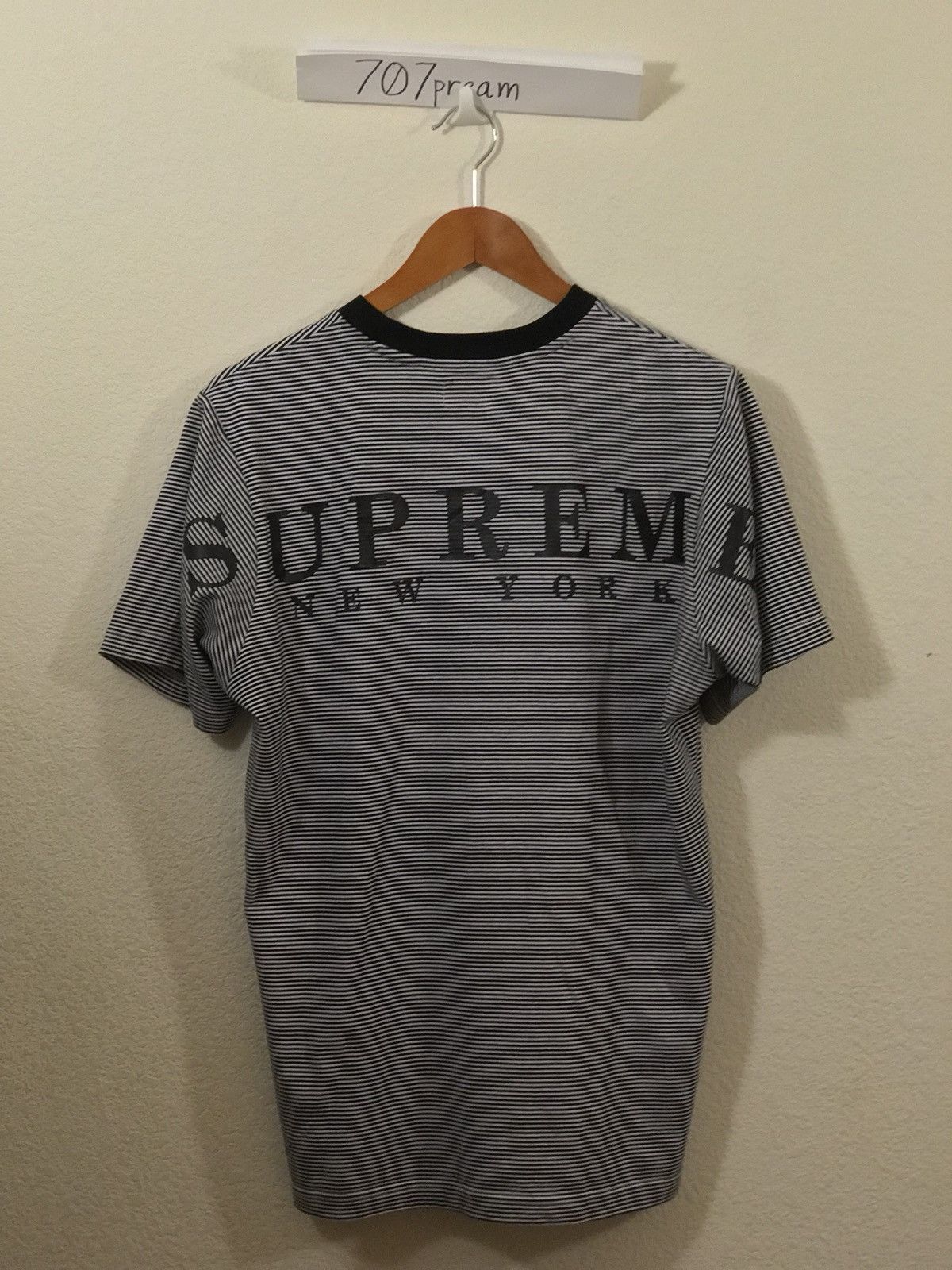 Supreme Micro Stripe Tee Tops