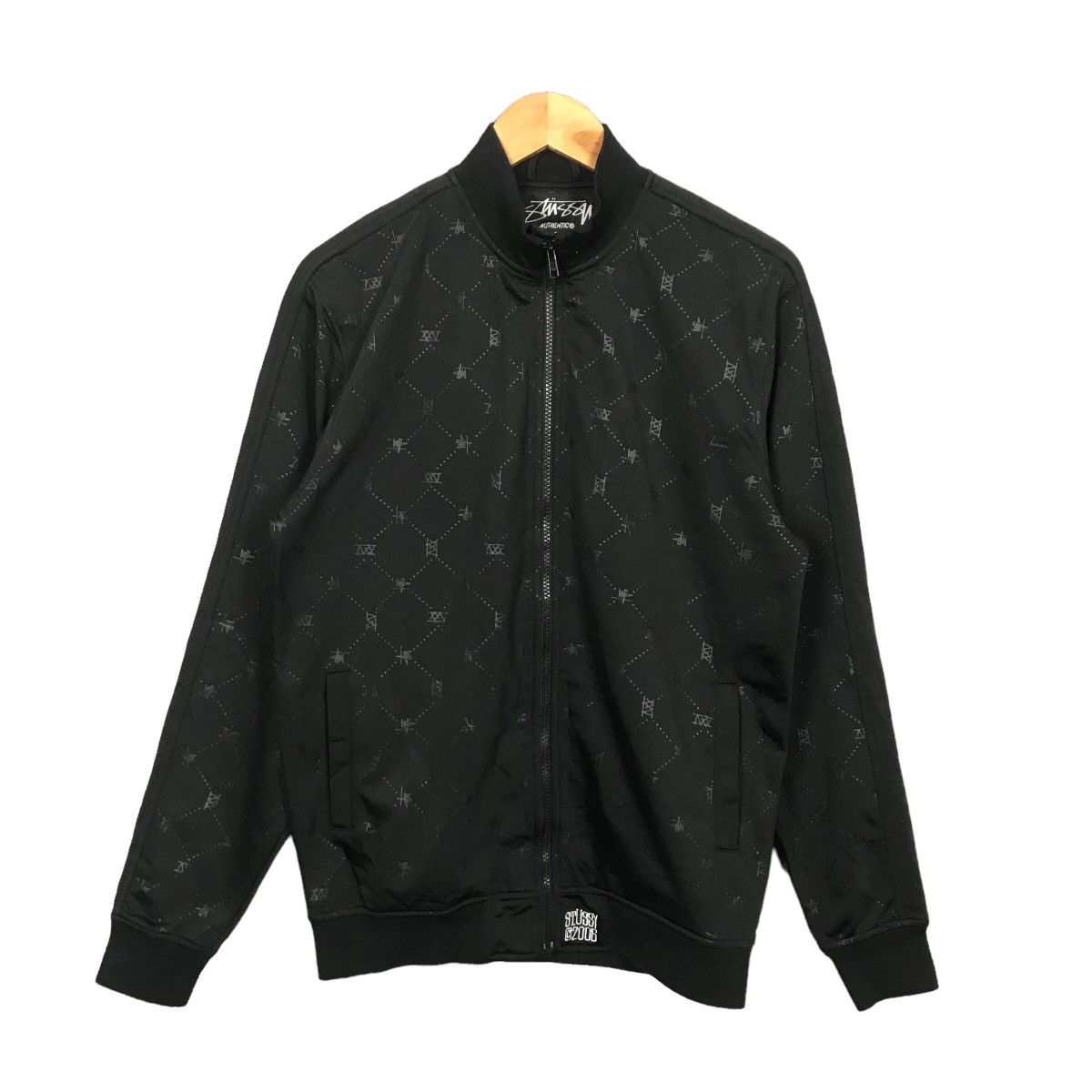 Stussy × Vintage VINTAGE STUSSY BLACK SWETER ZIPPIER JACKET Size US S / EU 44-46 / 1 - 1 Thumbnail