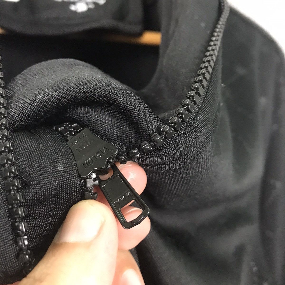 Stussy × Vintage VINTAGE STUSSY BLACK SWETER ZIPPIER JACKET Size US S / EU 44-46 / 1 - 7 Thumbnail