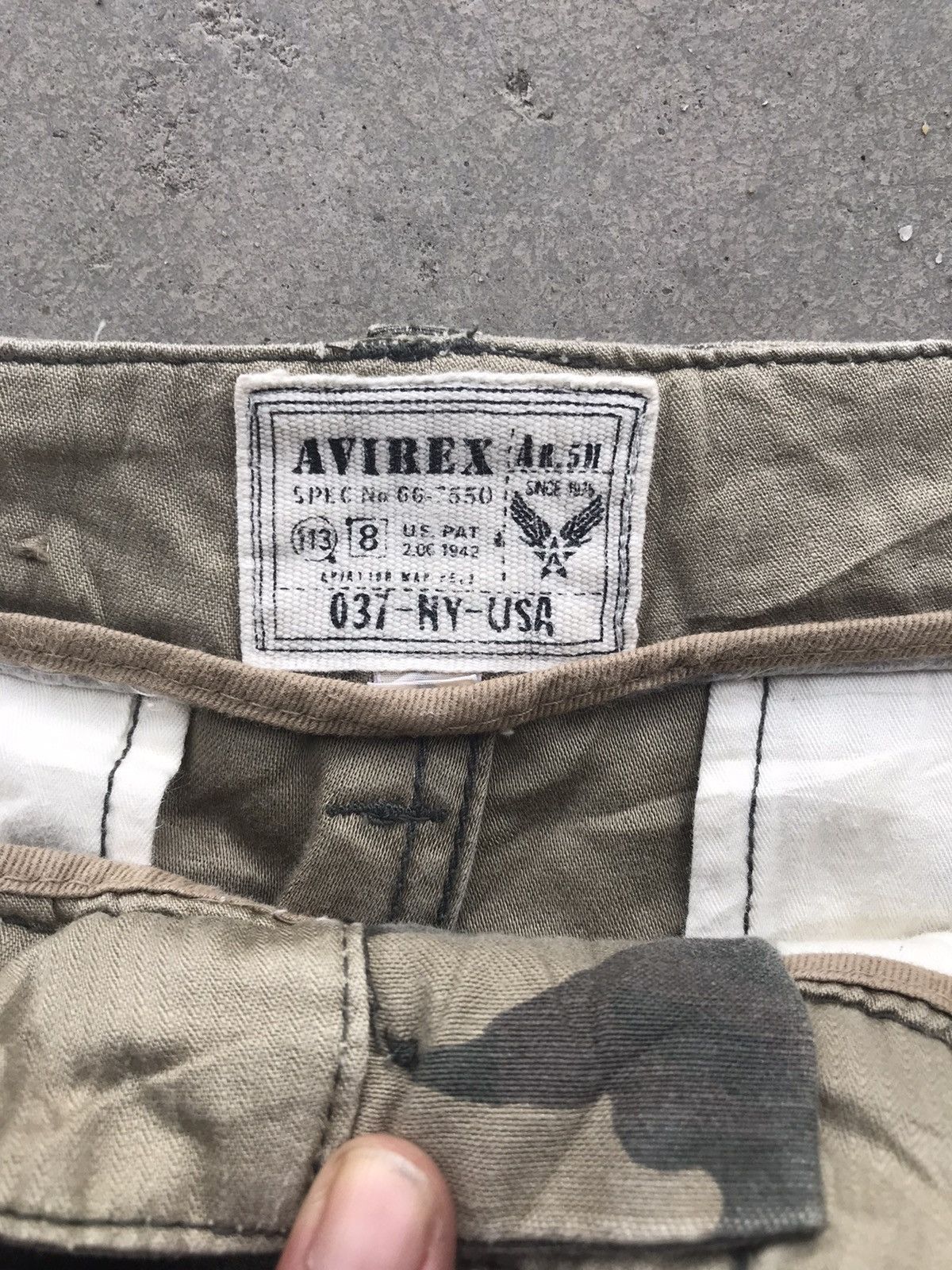 Avirex AVIREX 75th Anniversary Spell Out 13 Bomb Print Cargo Pant Size US 33 - 10 Thumbnail