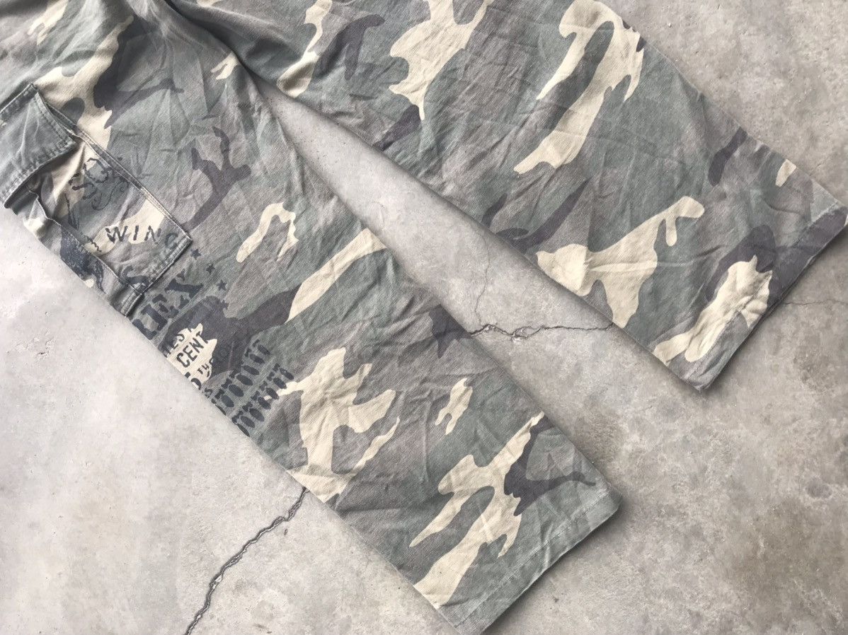 Avirex AVIREX 75th Anniversary Spell Out 13 Bomb Print Cargo Pant Size US 33 - 14 Thumbnail