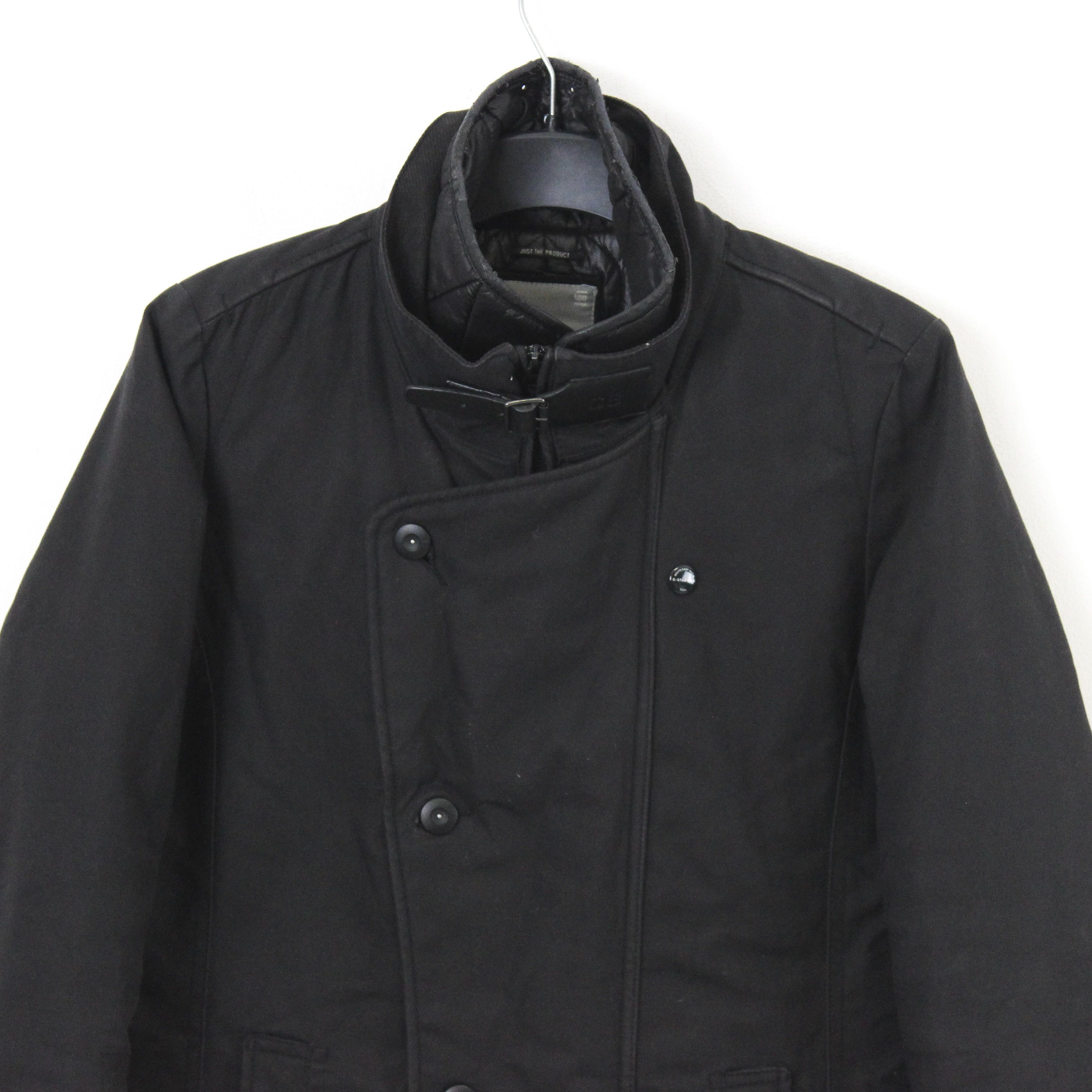 G-Star Minor Trench Jacket Over Coat Black Zip Up Mac Rain Winter Size S / US 4 / IT 40 - 3 Thumbnail