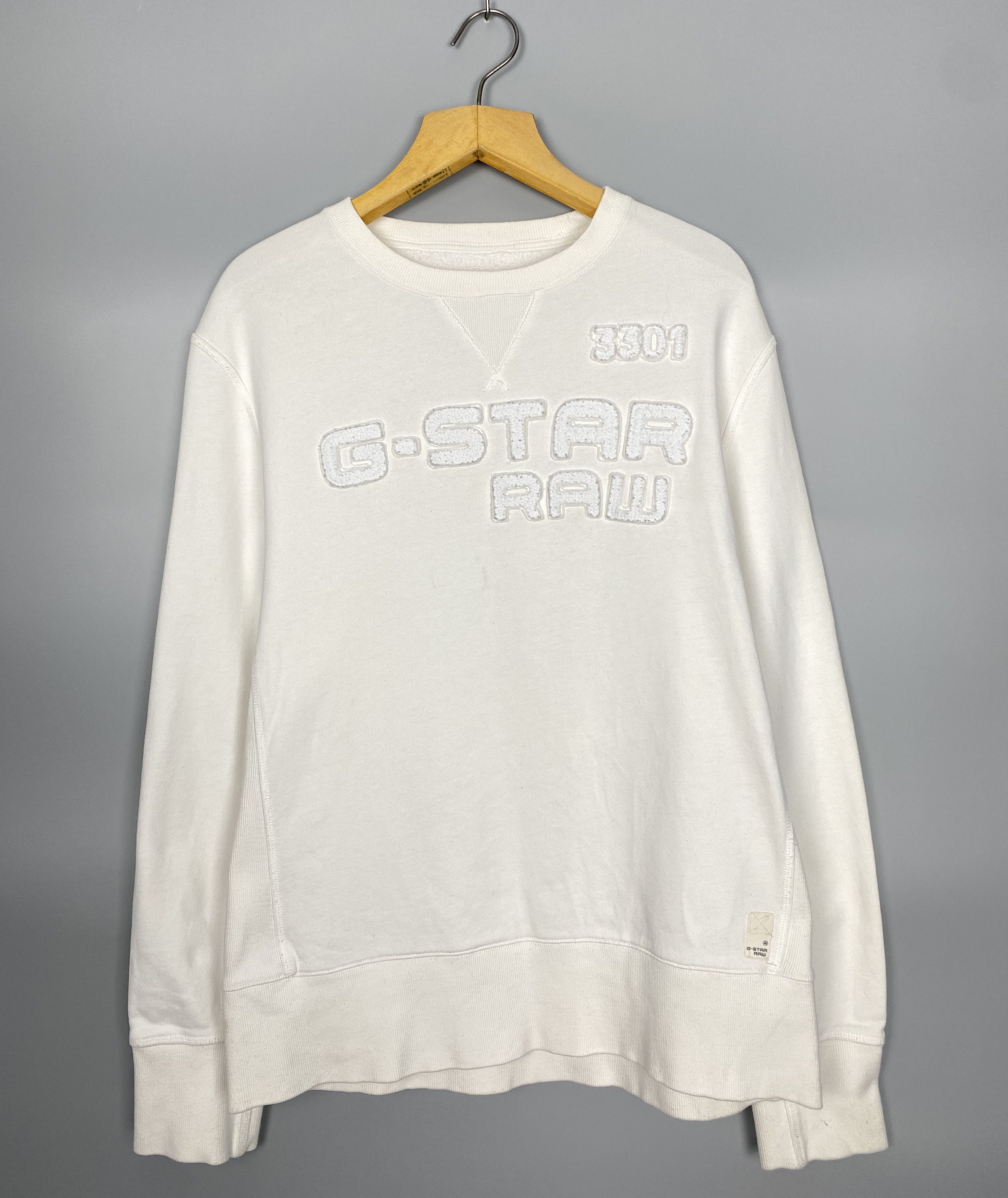 G-Star G-Star Raw Big Logo Vintage Sweatshirt Size US XL / EU 56 / 4 - 1 Thumbnail