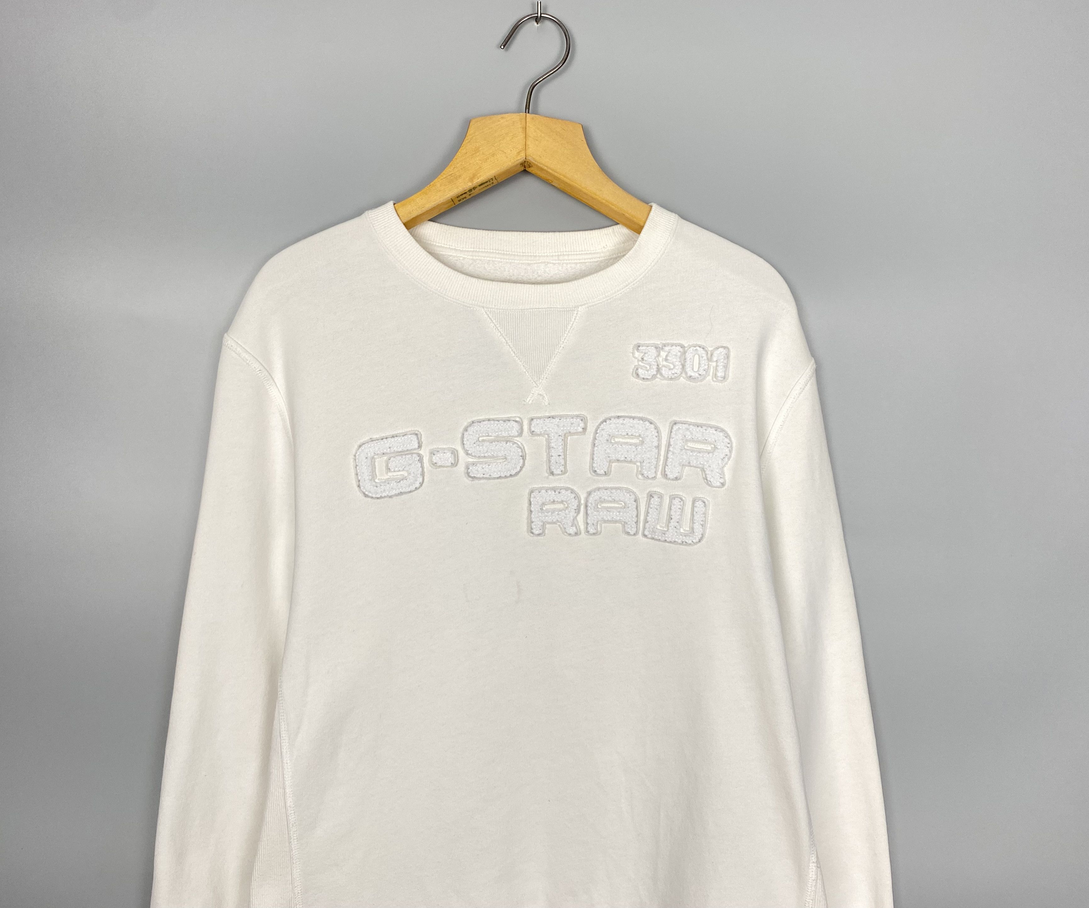 G-Star G-Star Raw Big Logo Vintage Sweatshirt Size US XL / EU 56 / 4 - 2 Thumbnail