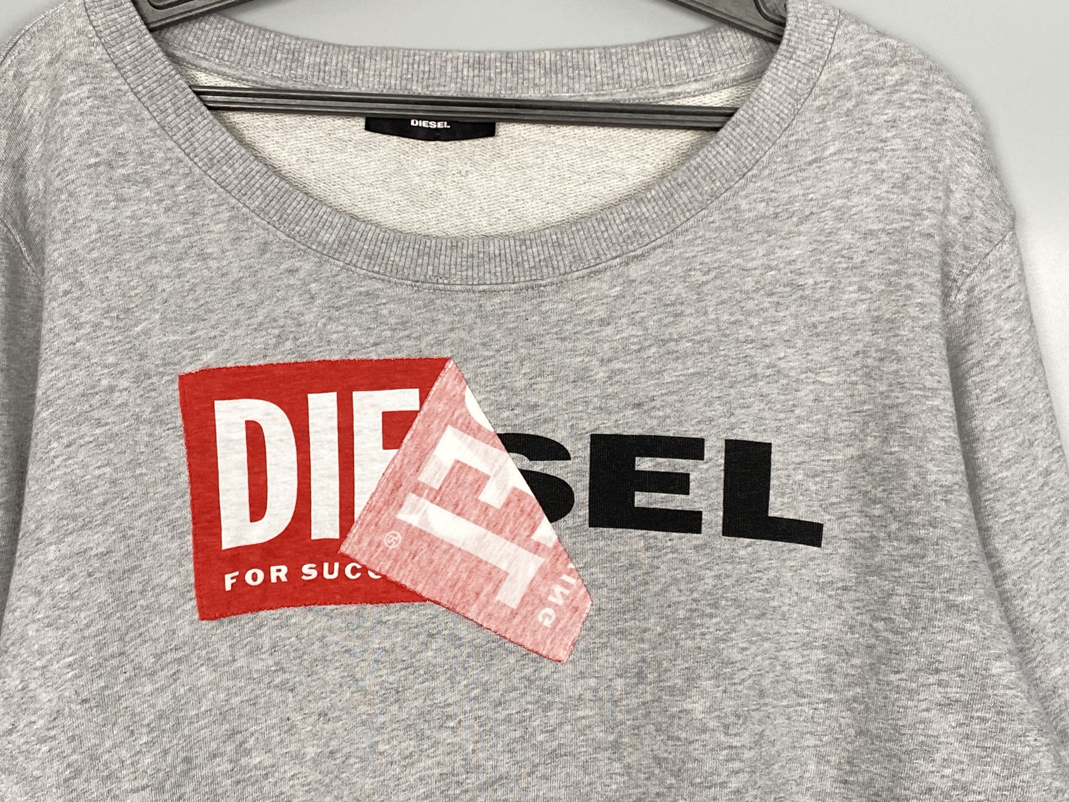 Diesel DIESEL Big Logo Sweatshirt Grey Size US M / EU 48-50 / 2 - 3 Thumbnail