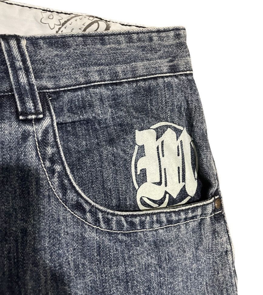 Vintage Vintage Tupac Makaveli Signature Bandana Paisley Baggy Jeans Size US 35 - 9 Thumbnail