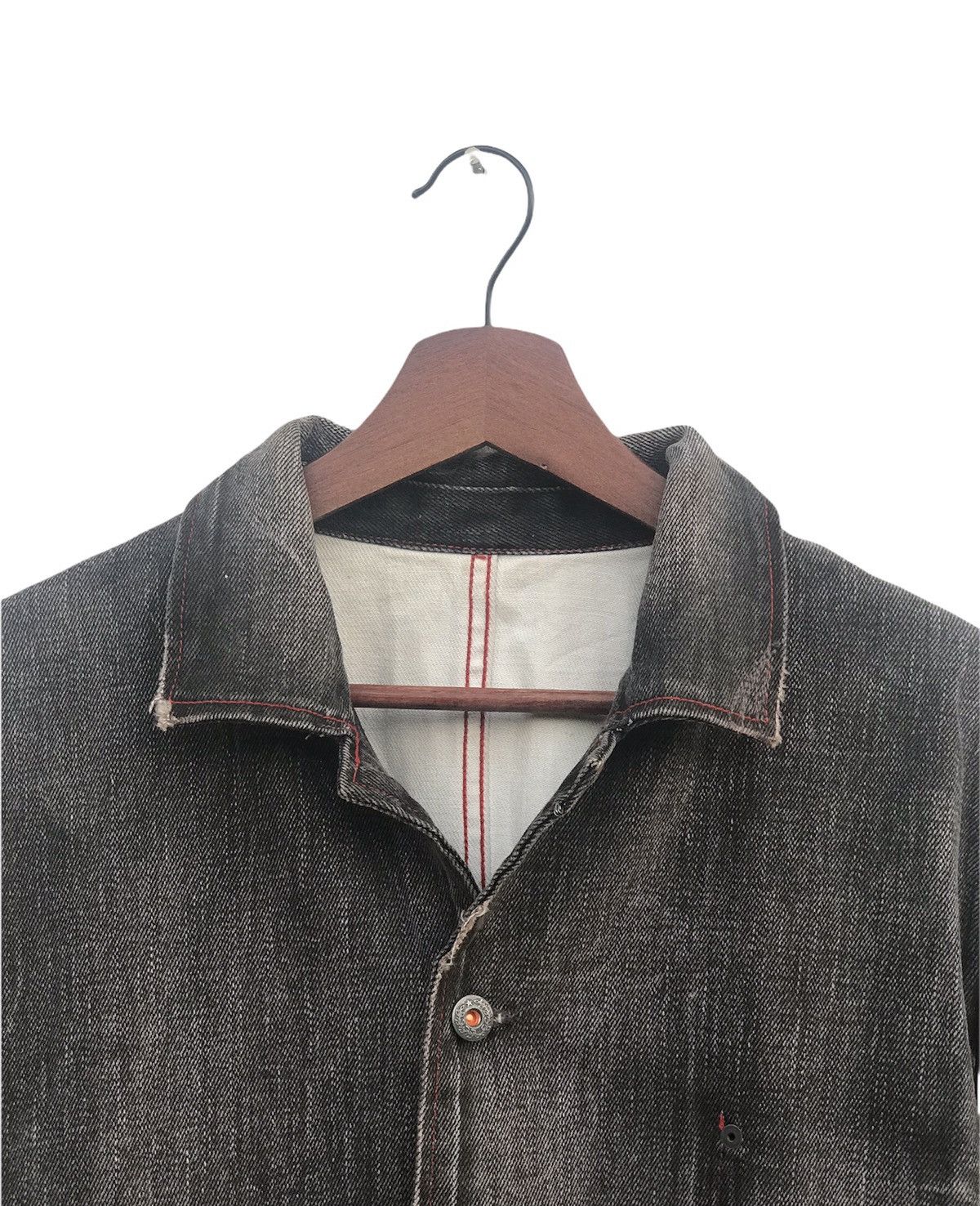Japanese Brand Denim Jacket Distressed by Royal Blue Size US M / EU 48-50 / 2 - 6 Thumbnail