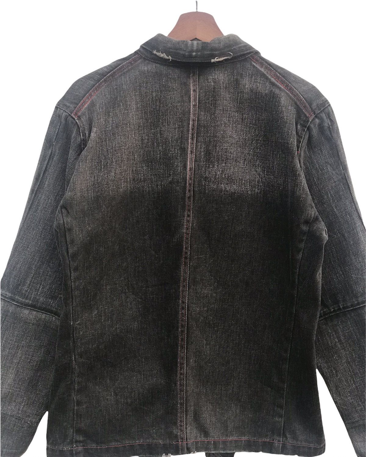 Japanese Brand Denim Jacket Distressed by Royal Blue Size US M / EU 48-50 / 2 - 11 Thumbnail