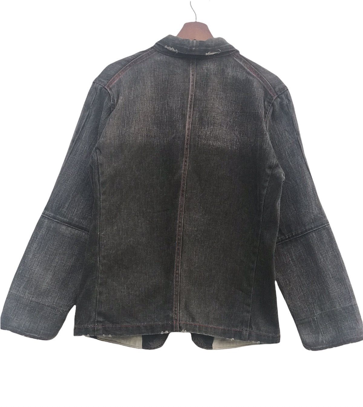 Japanese Brand Denim Jacket Distressed by Royal Blue Size US M / EU 48-50 / 2 - 10 Thumbnail