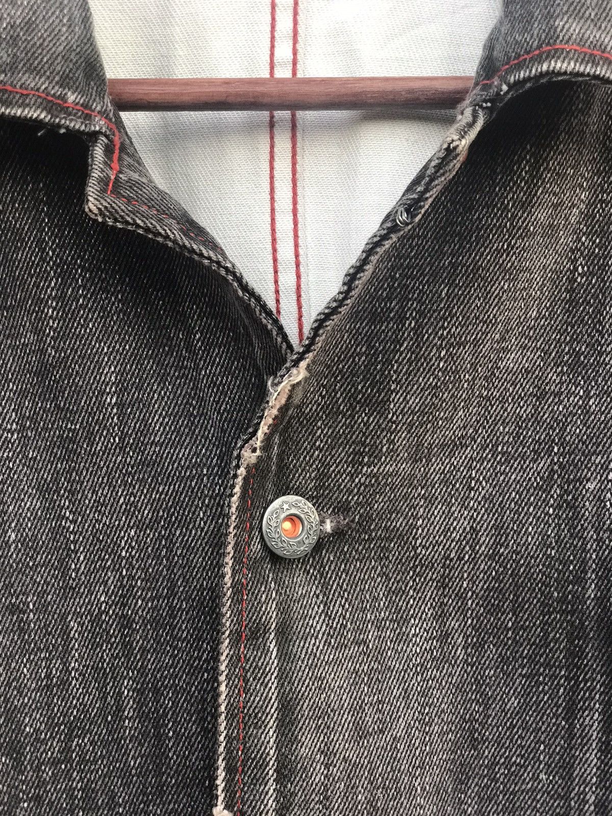 Japanese Brand Denim Jacket Distressed by Royal Blue Size US M / EU 48-50 / 2 - 7 Thumbnail
