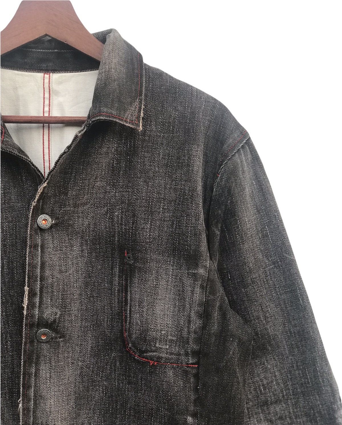 Japanese Brand Denim Jacket Distressed by Royal Blue Size US M / EU 48-50 / 2 - 4 Thumbnail