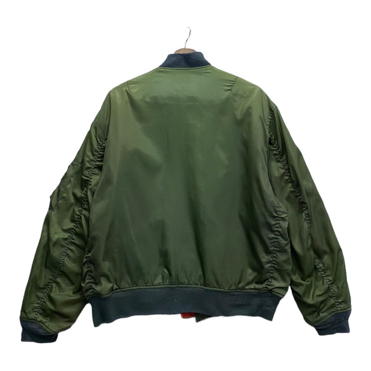 Japanese Brand VINTAGE JAPANESE GREEN BOMBER JACKET Size US L / EU 52-54 / 3 - 2 Thumbnail