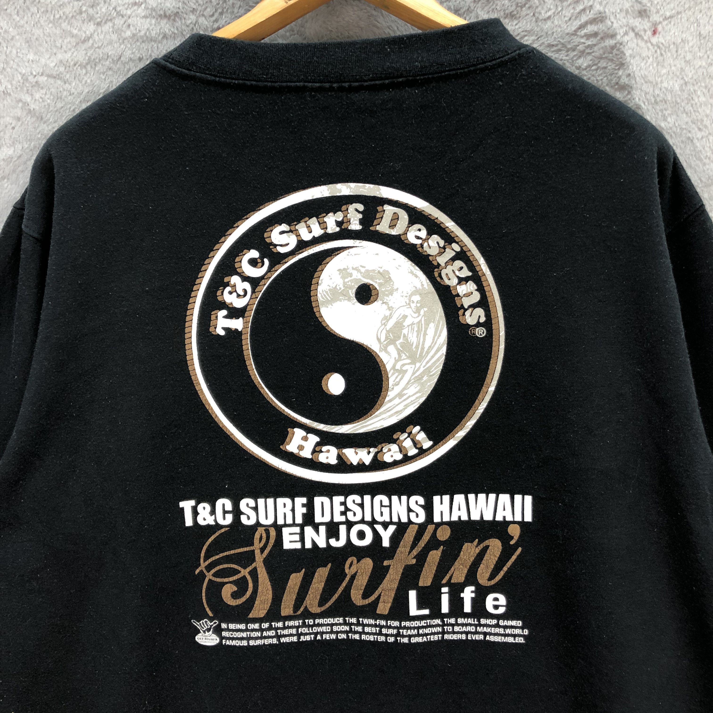 Vintage T&C Surf Design Big Logo Surfwear Sweatshirts #5793-207 Size US XL / EU 56 / 4 - 13 Thumbnail