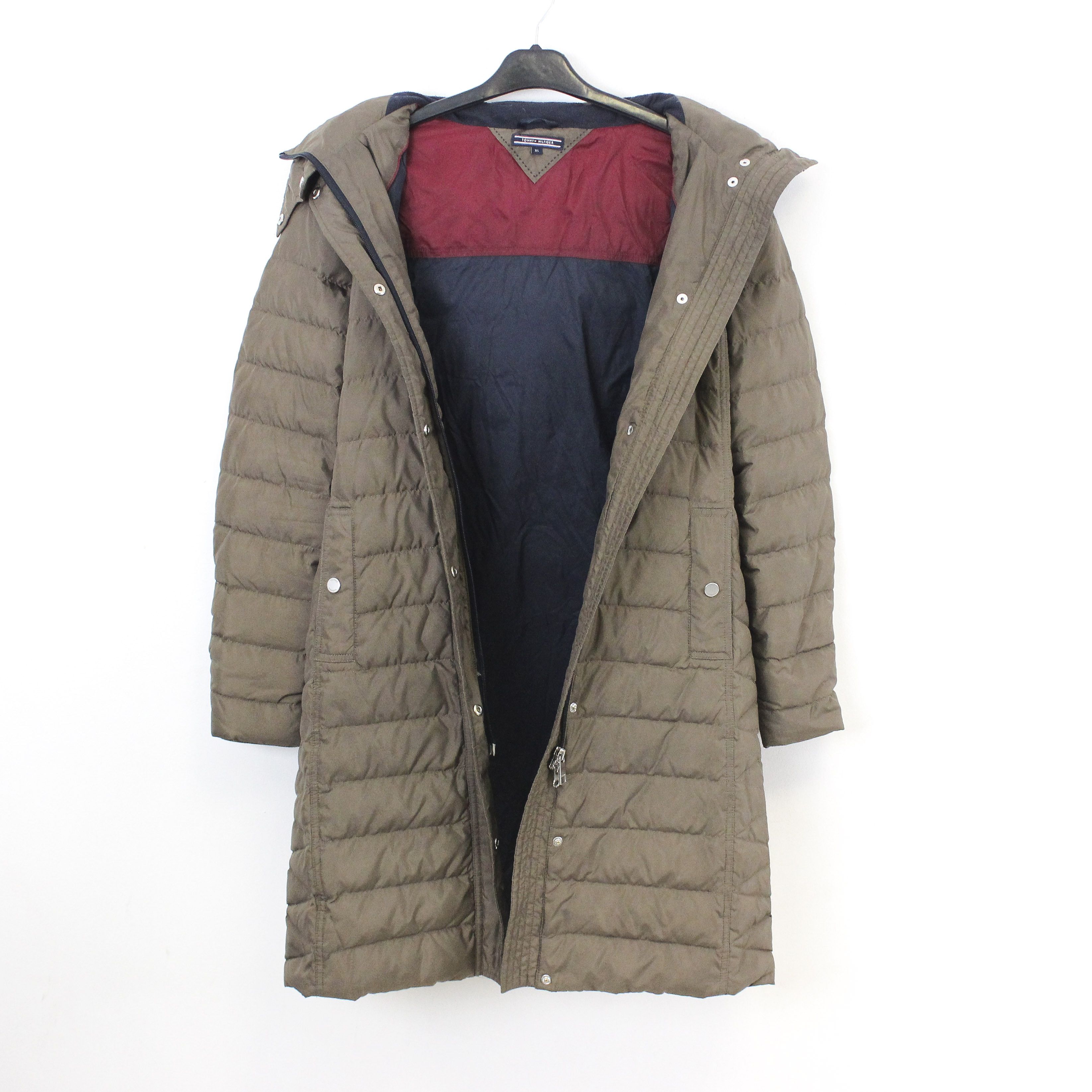 Tommy Hilfiger Hooded Parka Jacket Long Over Coat Outdoors Winter Zip Size XS / US 0-2 / IT 36-38 - 2 Thumbnail