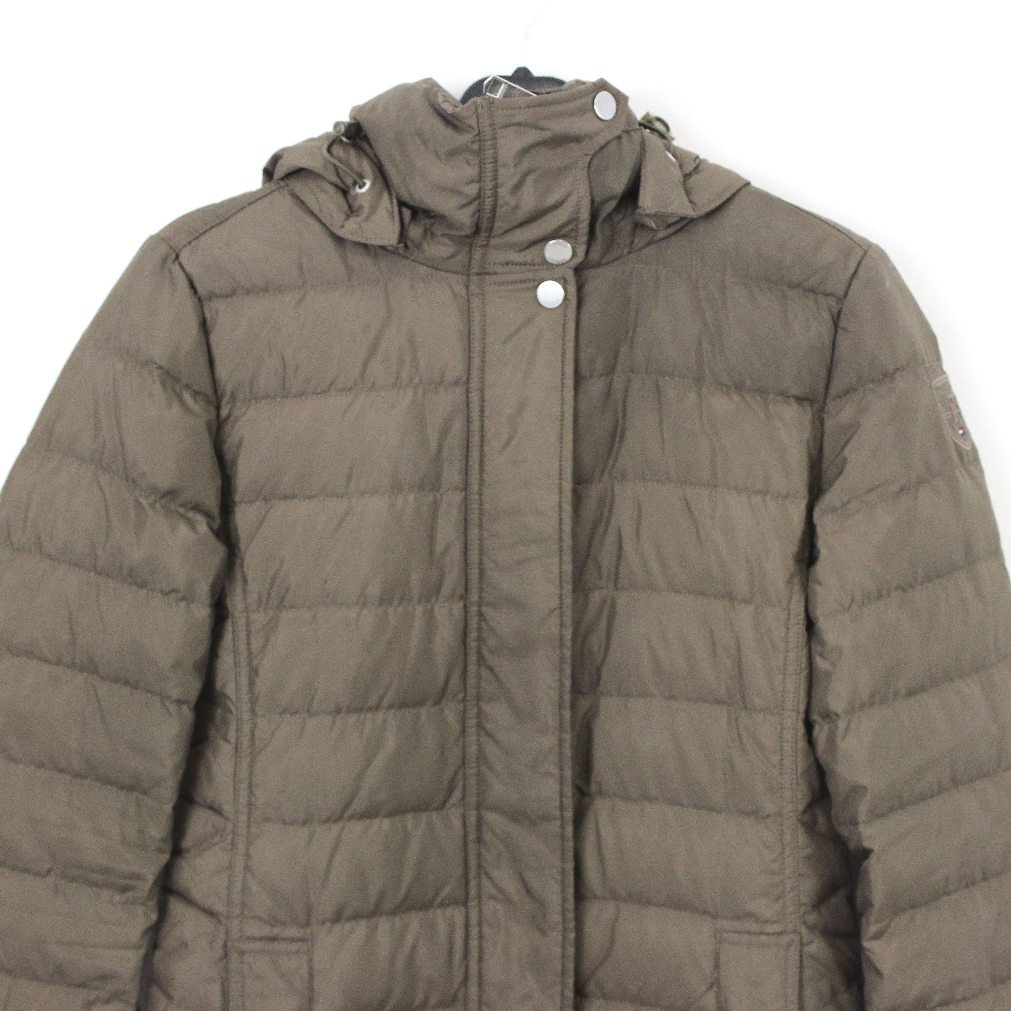 Tommy Hilfiger Hooded Parka Jacket Long Over Coat Outdoors Winter Zip Size XS / US 0-2 / IT 36-38 - 3 Thumbnail