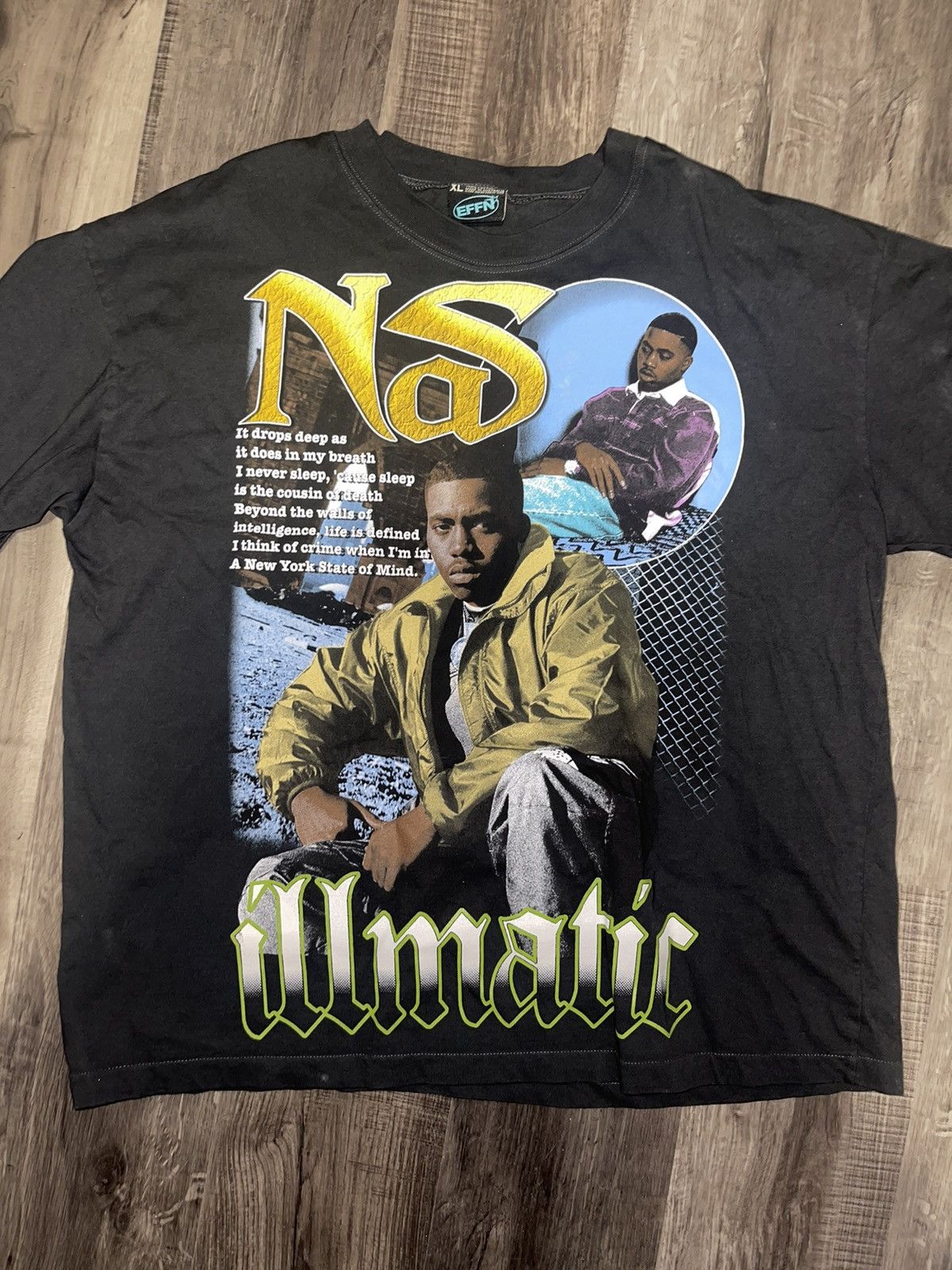 Vintage EFFN Clothing Nas Tee | Grailed