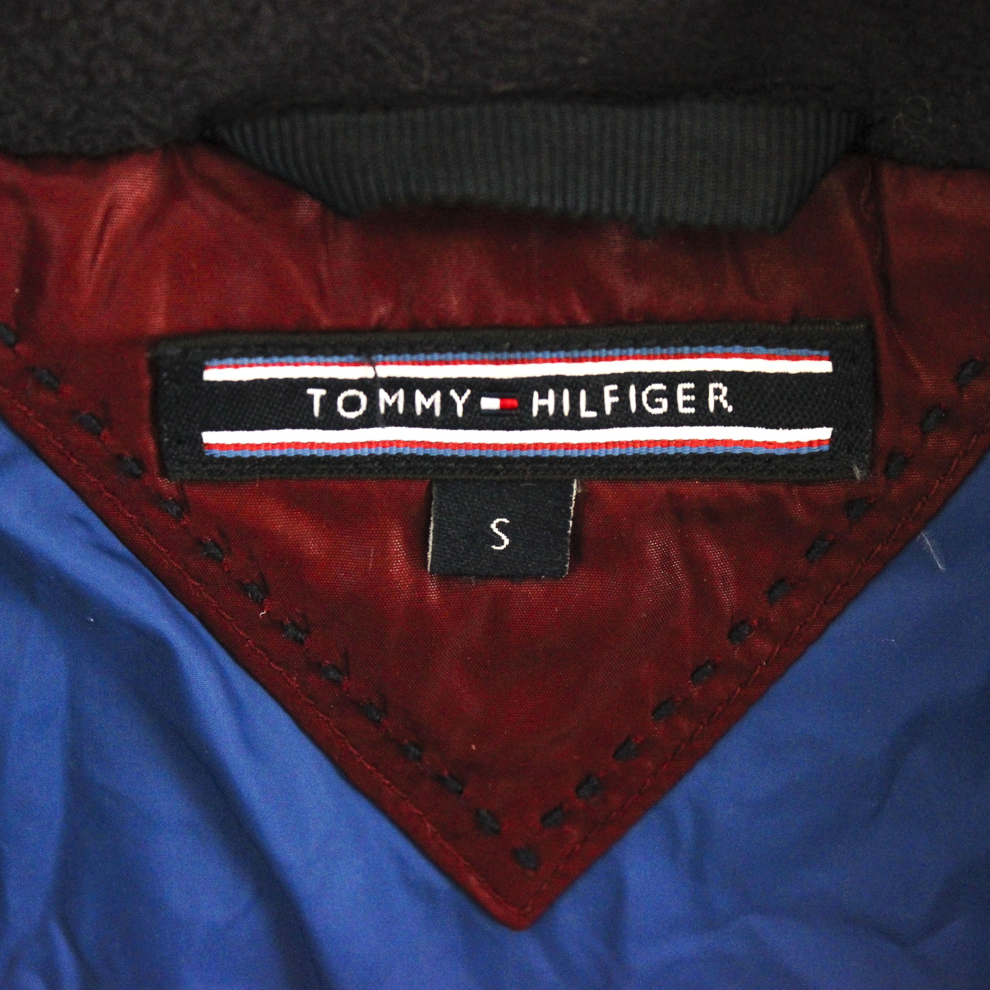 Tommy Hilfiger Puffer Jacket Over Coat Burgundy Padded Winter Warm Zip Size S / US 4 / IT 40 - 6 Thumbnail
