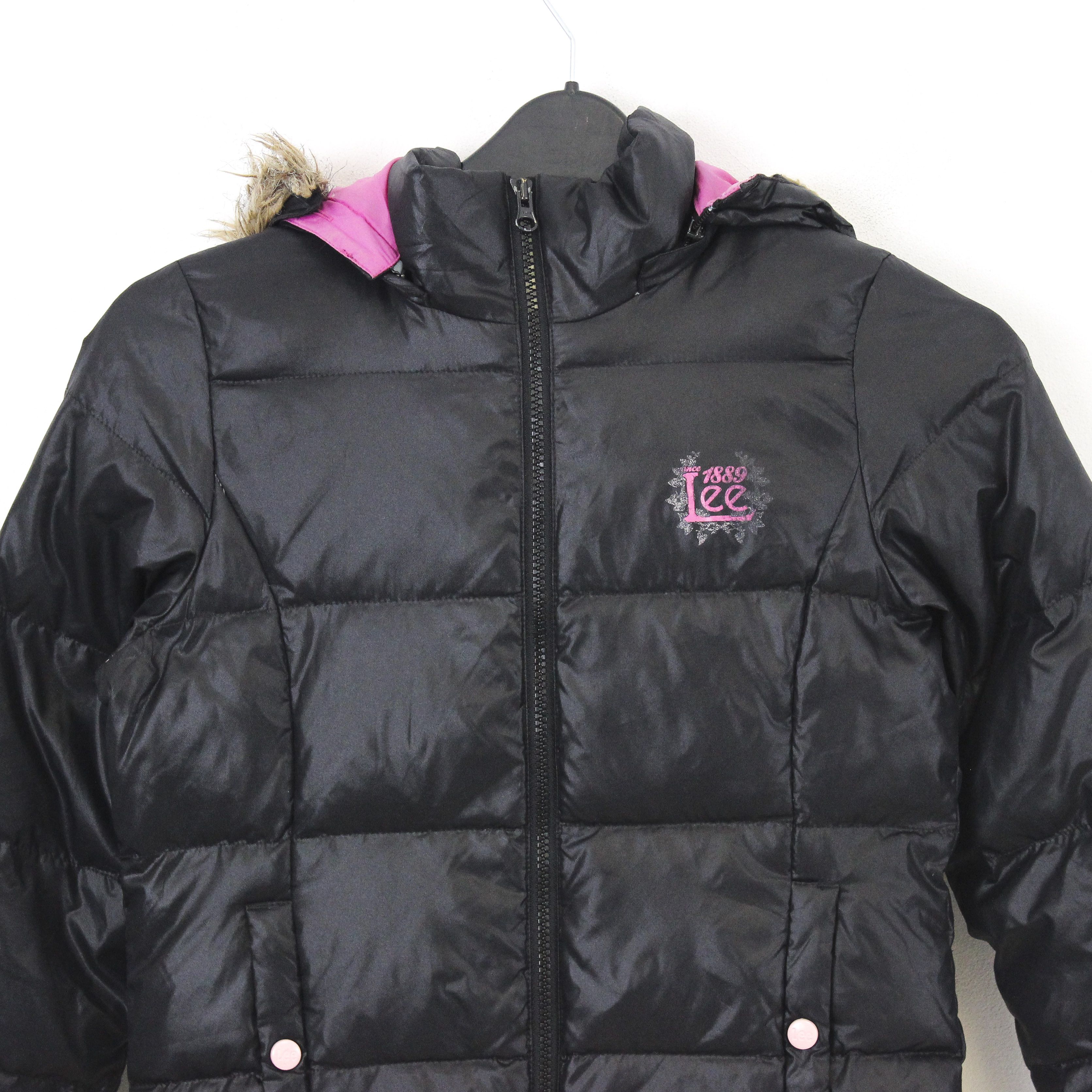 Lee Down Puffer Jacket Hooded Parka Coat Feather Padded Winter Size S / US 4 / IT 40 - 3 Thumbnail