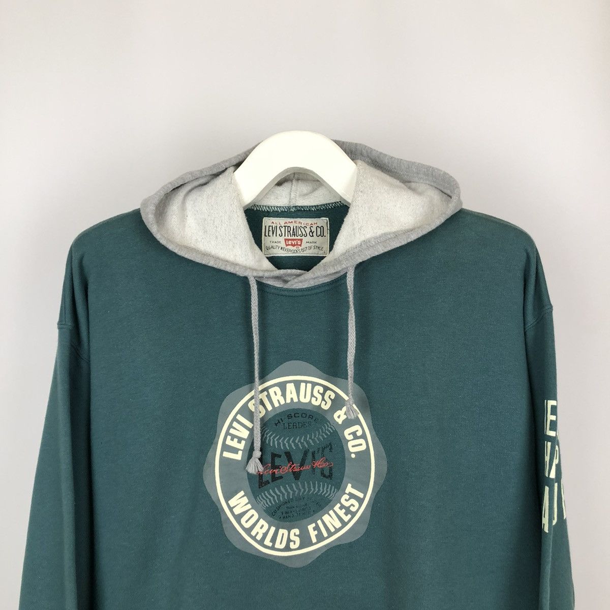 Levi's Vintage Levi's Baseball American Champ League Hoodie Size US L / EU 52-54 / 3 - 3 Thumbnail