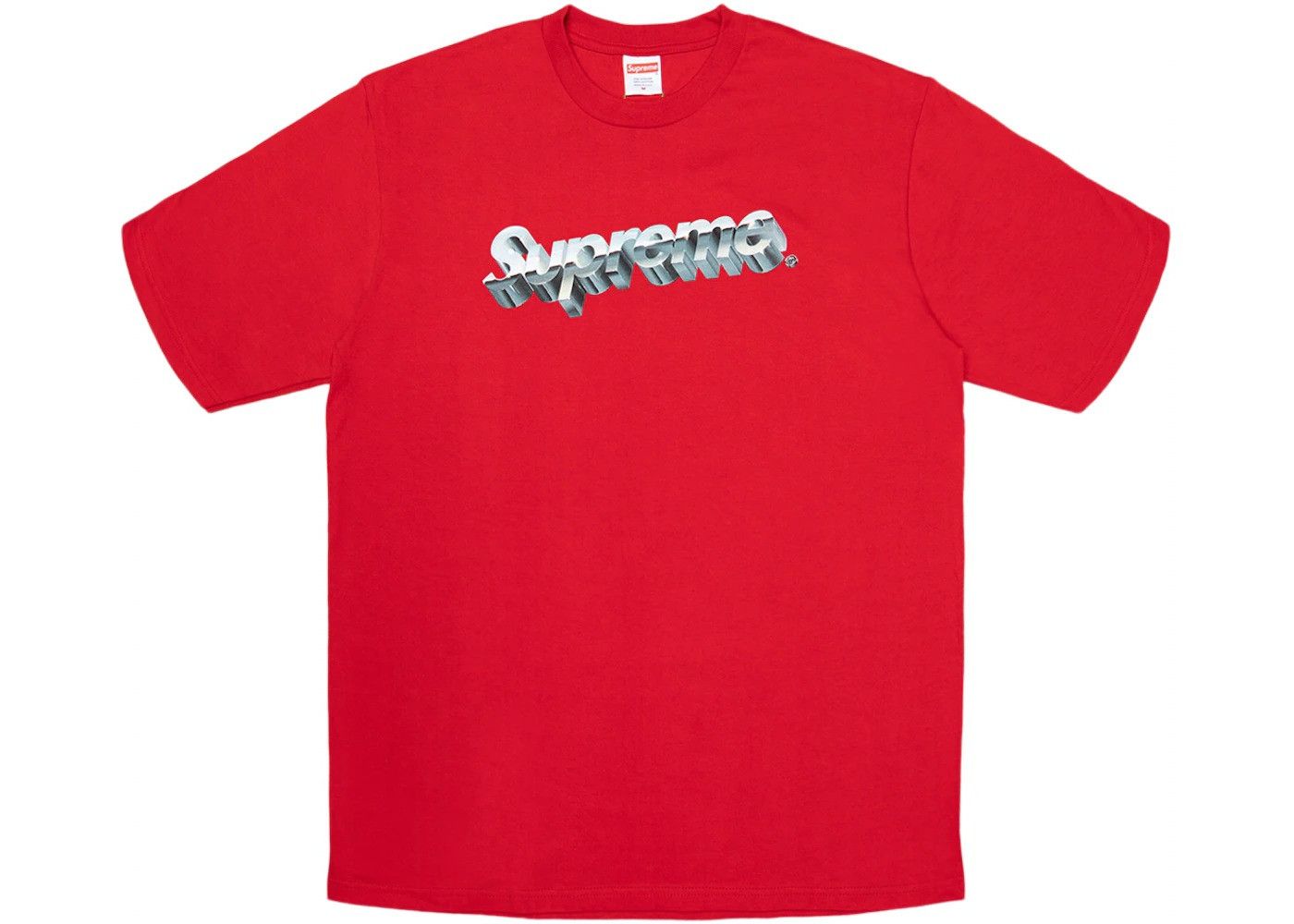 Supreme Chrome Logo Tee L シュプリームTシャツ Supreme 'Chrome Logo Tee'Tシャツ クローム ロゴ 3D 黒