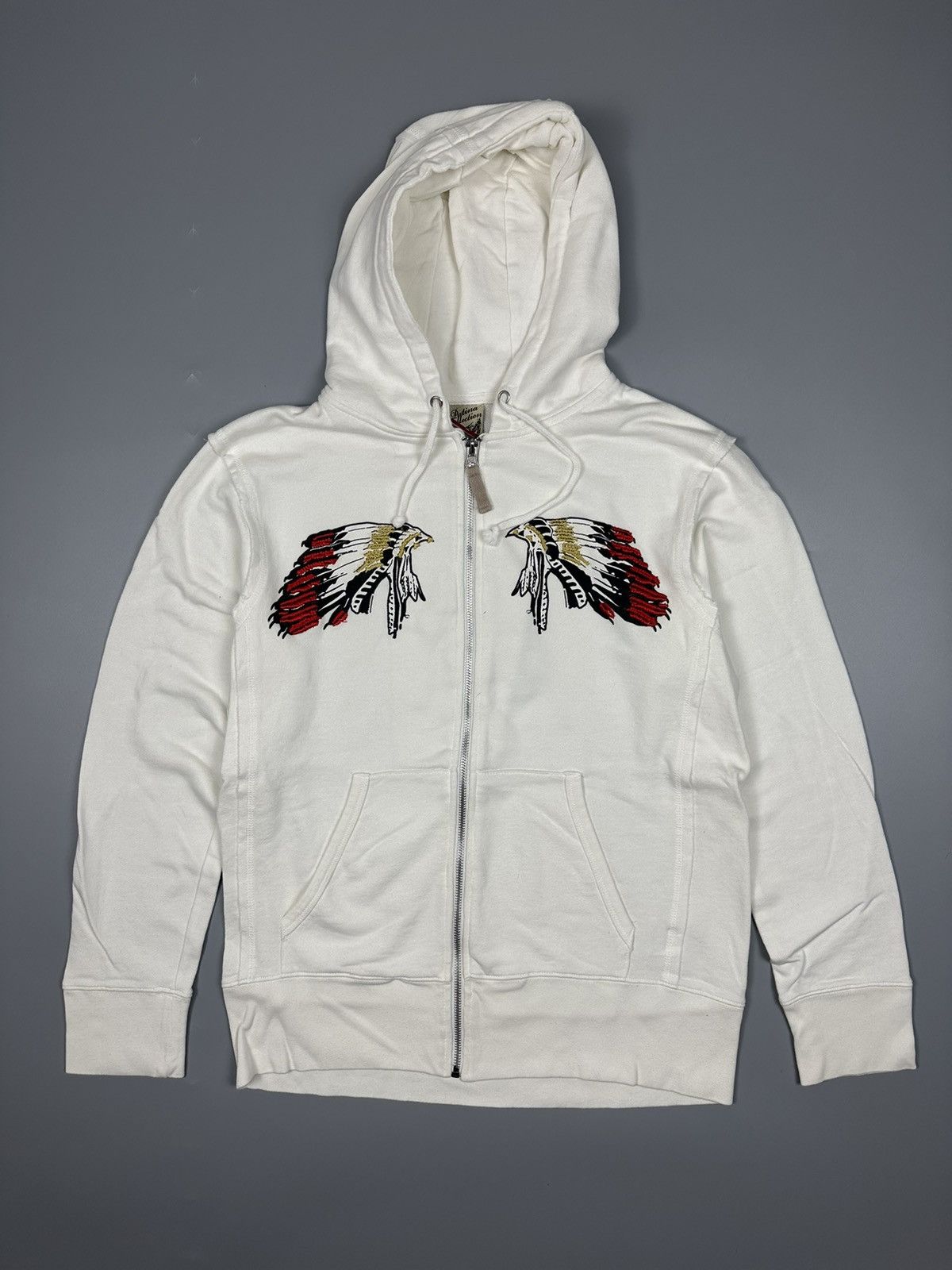 Designer Embroidered Indian patina Collection Hoodie Size US M / EU 48-50 / 2 - 1 Thumbnail