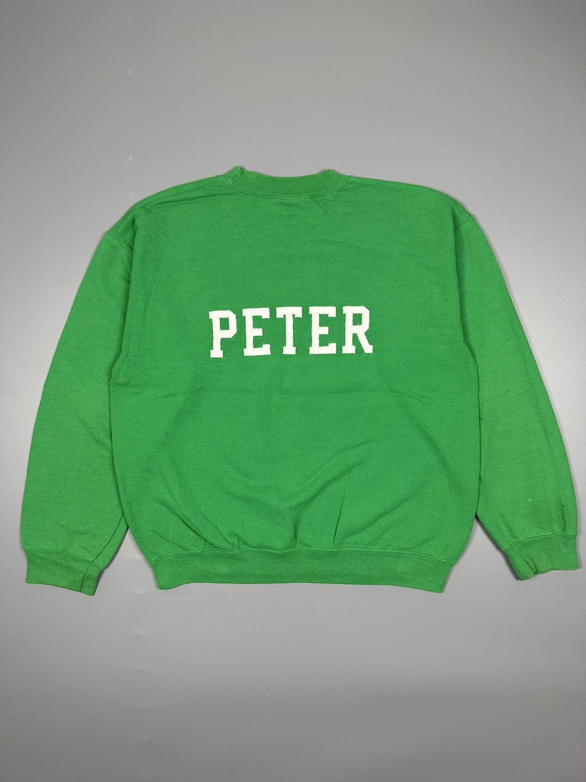 image of Gildan x Vintage Eagan Yearbook Staff Crewneck Sweatshirt in Green, Men's (Size Medium)