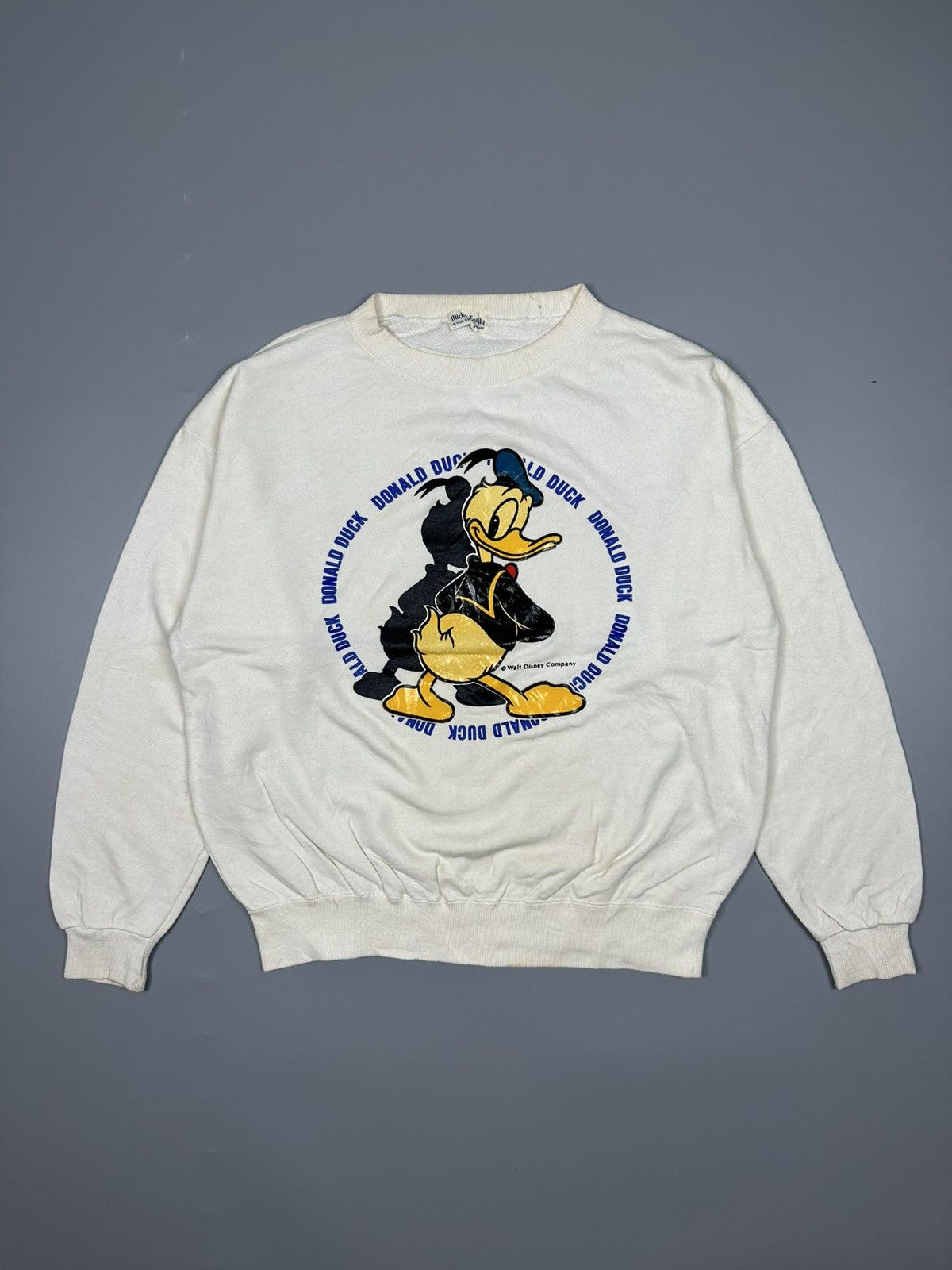 Disney × Mickey Inc × Vintage Vintage Donald Duck Big logo Sweatshirt Size US L / EU 52-54 / 3 - 1 Thumbnail
