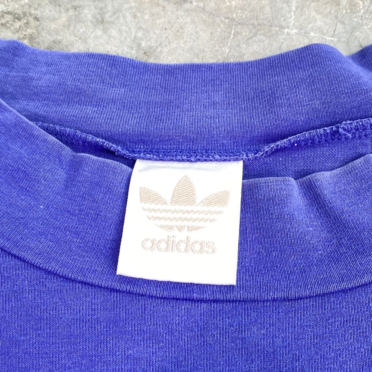 intage 90s Adidas Trefoil Big Logo Long Sleeve