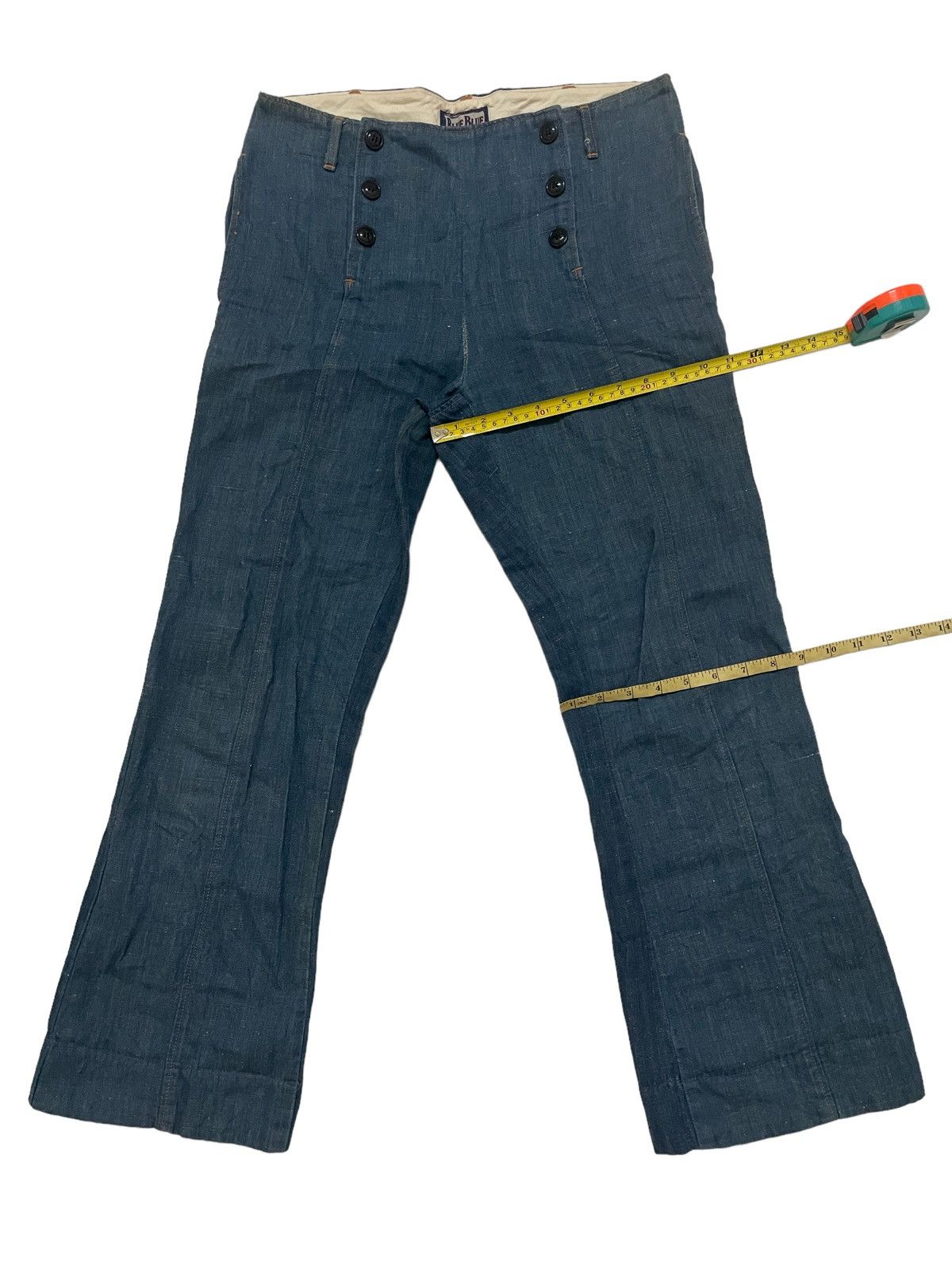 Blue Blue Japan × Indigo × Japanese Brand Japanese Brand Vintage Blue Blue Jeans Size US 32 / EU 48 - 8 Thumbnail