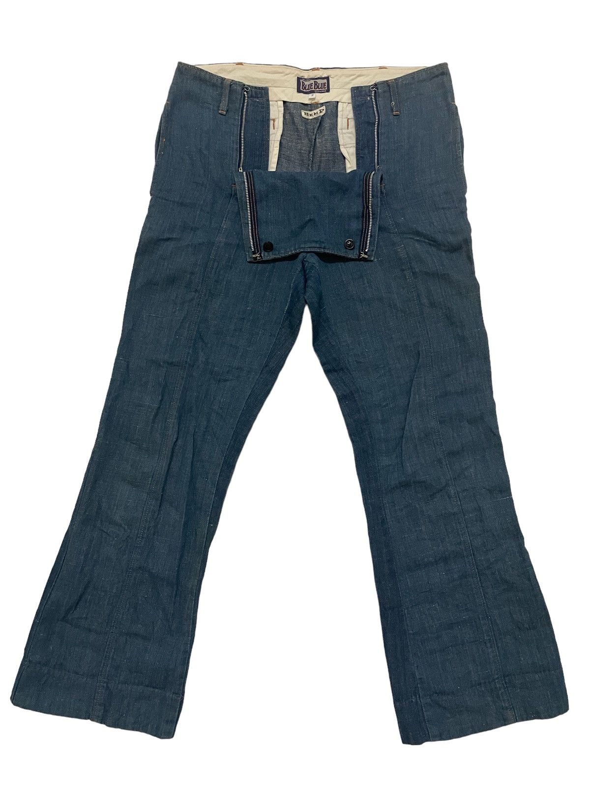 Blue Blue Japan × Indigo × Japanese Brand Japanese Brand Vintage Blue Blue Jeans Size US 32 / EU 48 - 2 Thumbnail