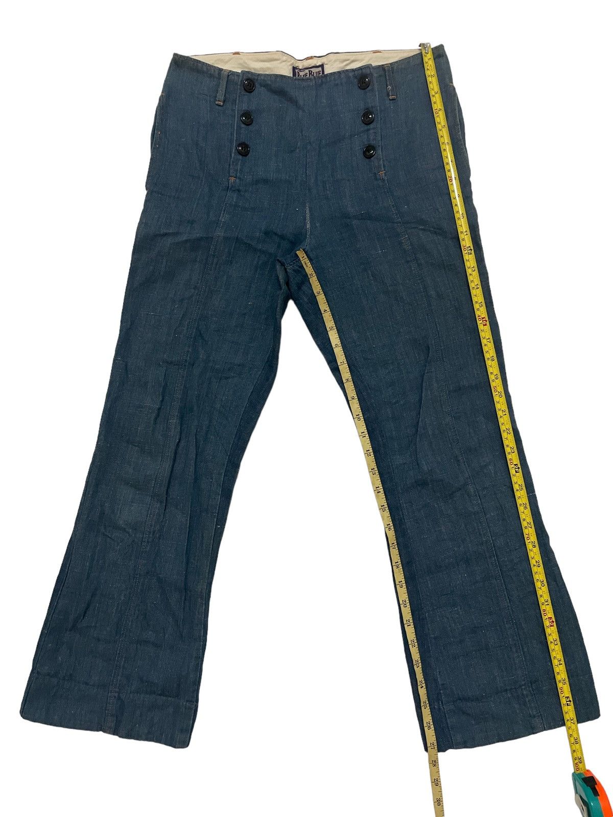 Blue Blue Japan × Indigo × Japanese Brand Japanese Brand Vintage Blue Blue Jeans Size US 32 / EU 48 - 7 Thumbnail