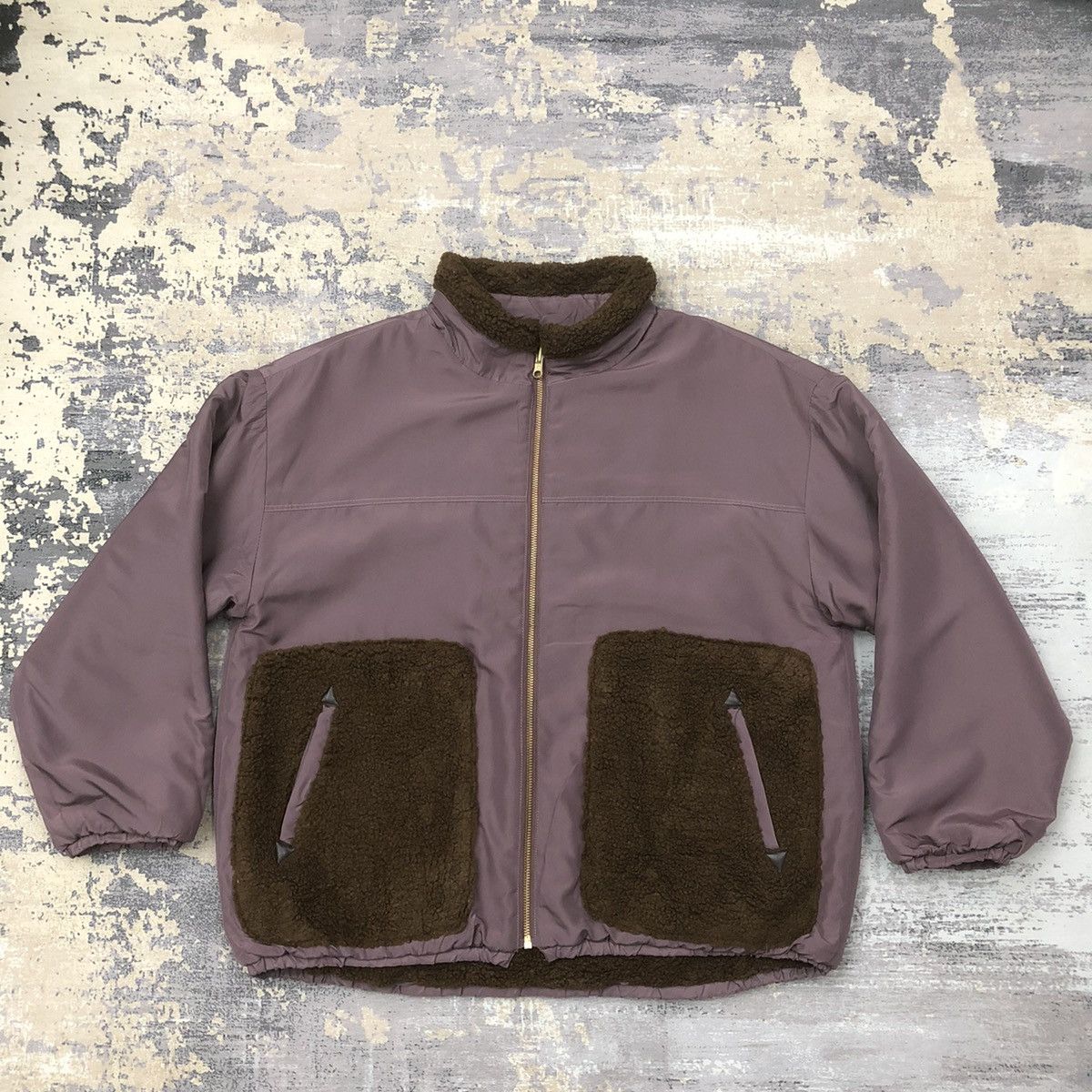 Y168. JAPAN GROVE FLEECE REVERSIBLE JACKET