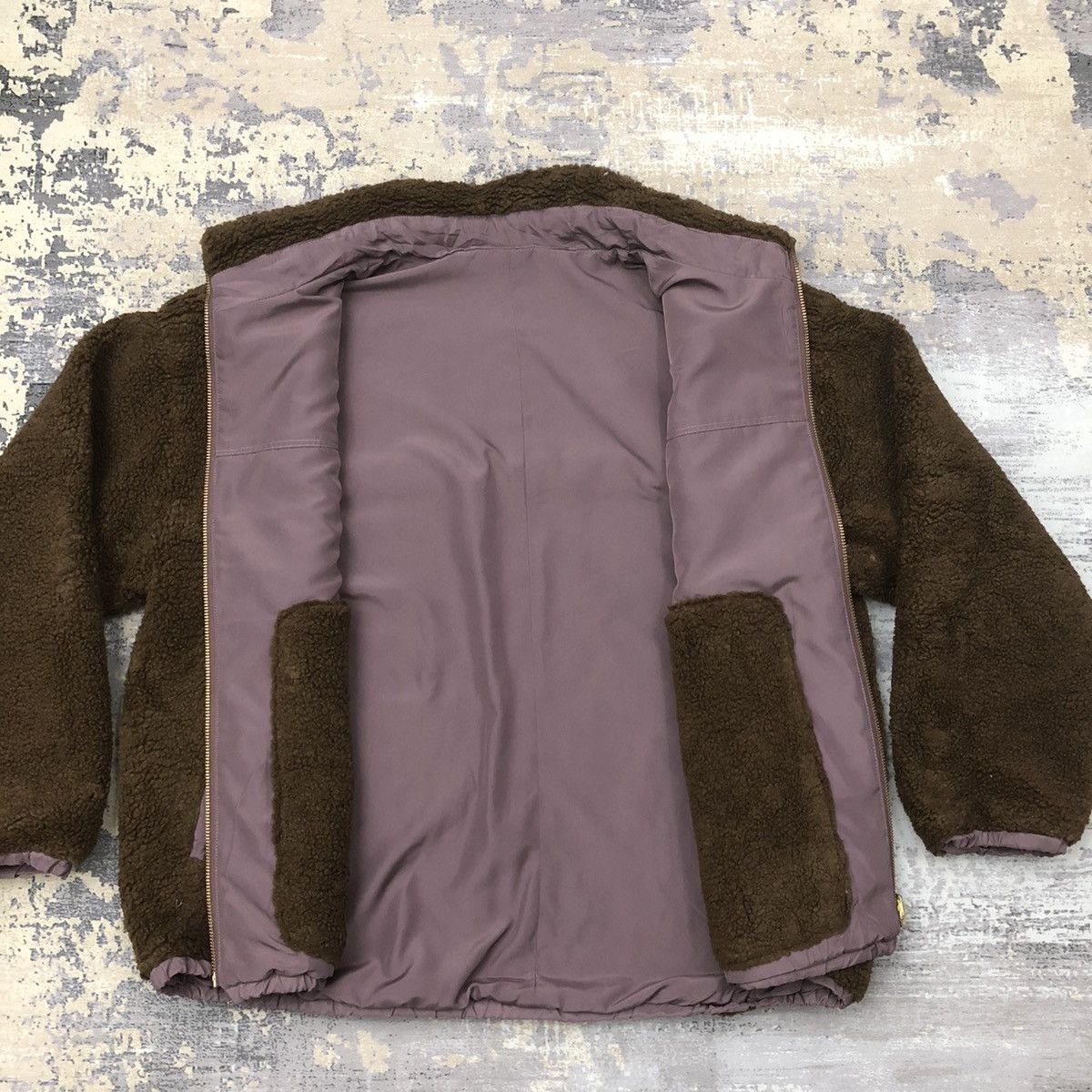 Y168. JAPAN GROVE FLEECE REVERSIBLE JACKET