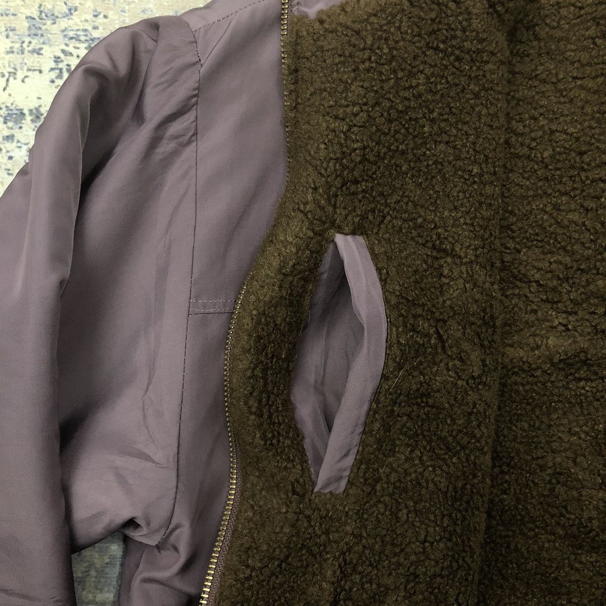 Y168. JAPAN GROVE FLEECE REVERSIBLE JACKET