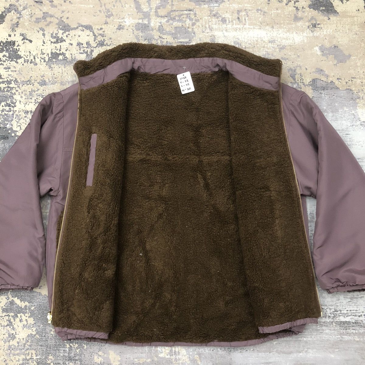 Y168. JAPAN GROVE FLEECE REVERSIBLE JACKET