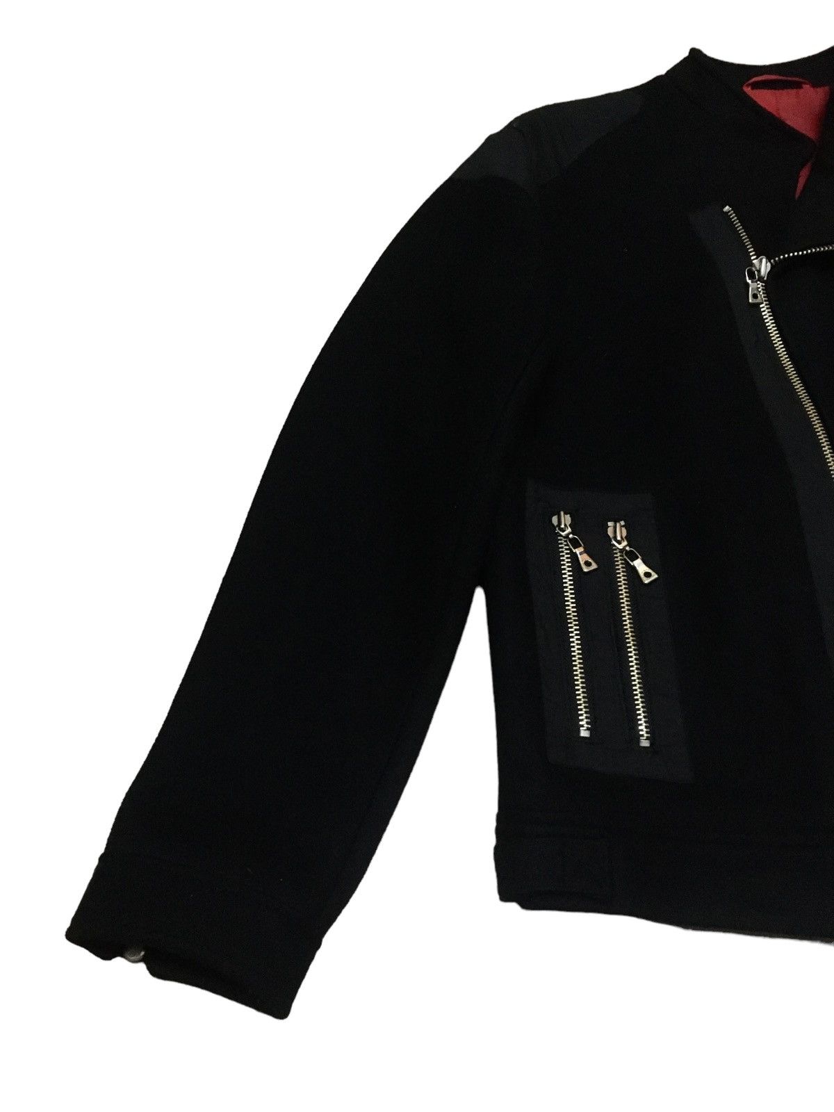 14th Addiction Vintage Semantic Design Double Collar Bondage Jacket 1990s Size US L / EU 52-54 / 3 - 5 Thumbnail