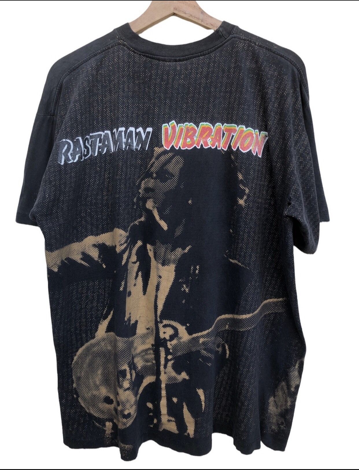 Bob Marley × Rap Tees × Vintage LastDrop🔥Rare🔥VtgBob Marley Rastaman Vibration Sun Faded Tee Size US XL / EU 56 / 4 - 2 Thumbnail