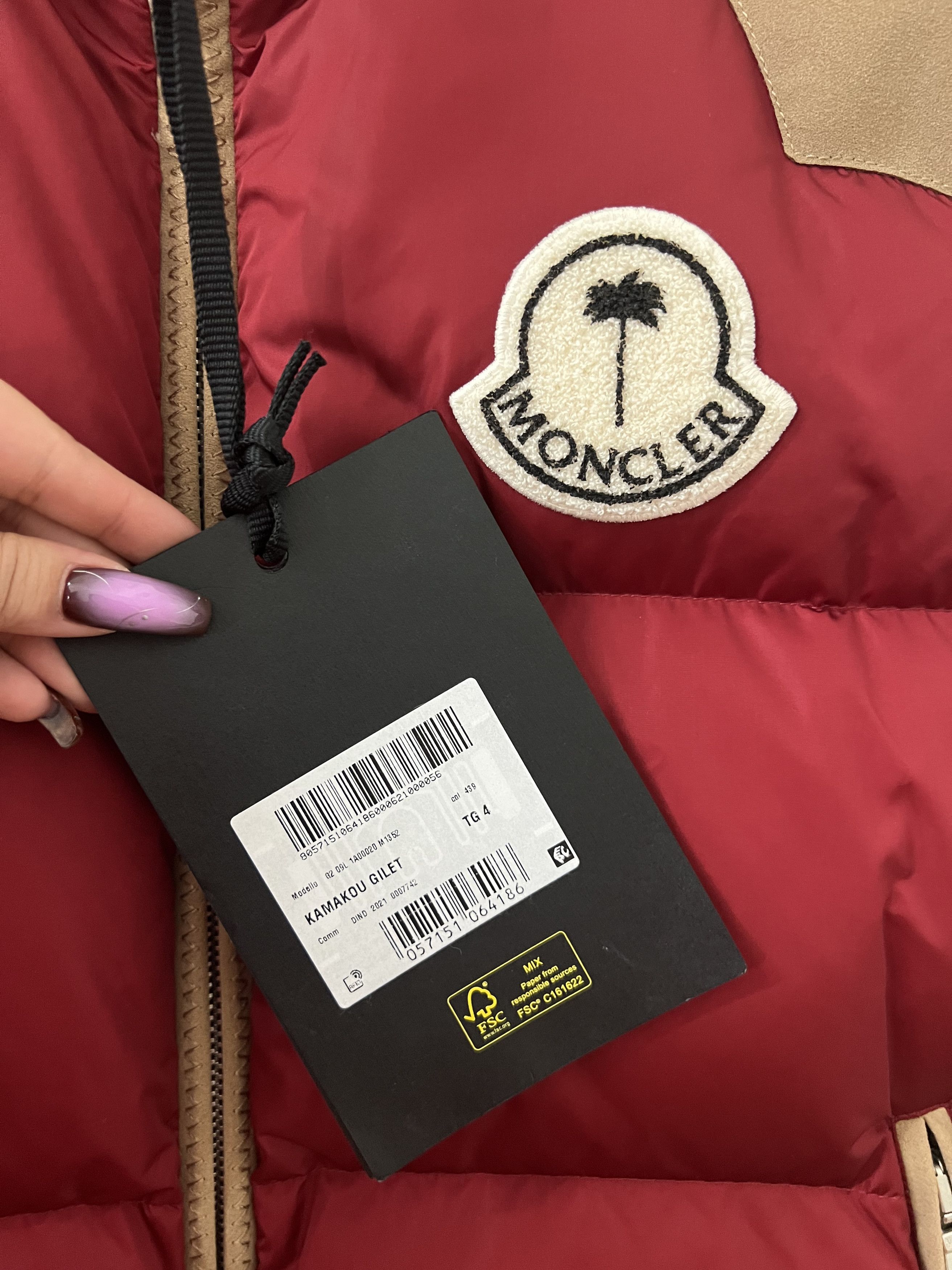 Moncler × Palm Angels Kamakou Puffer Vest Moncler x Palm Angels Size US XL / EU 56 / 4 - 4 Thumbnail