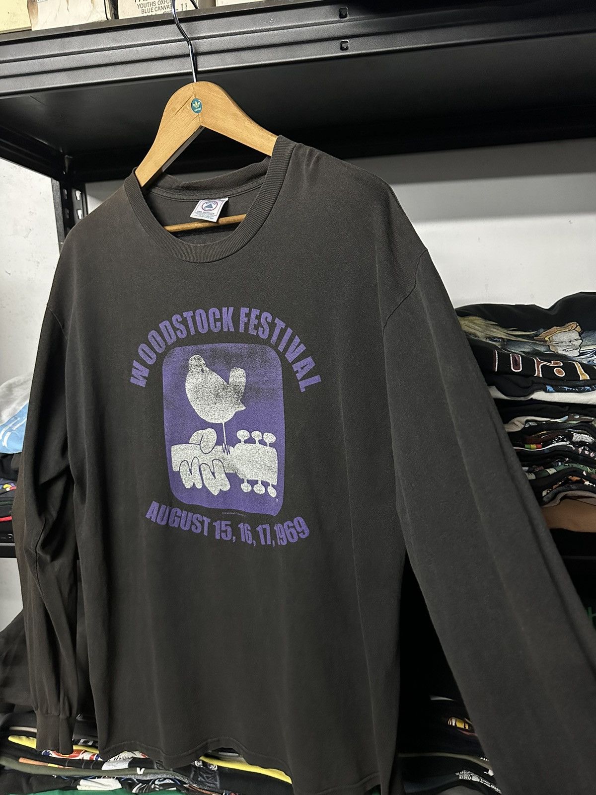Band Tees × Vintage Vintage 90s Woodstock Festival Sun Faded Tee Size US L / EU 52-54 / 3 - 7 Thumbnail